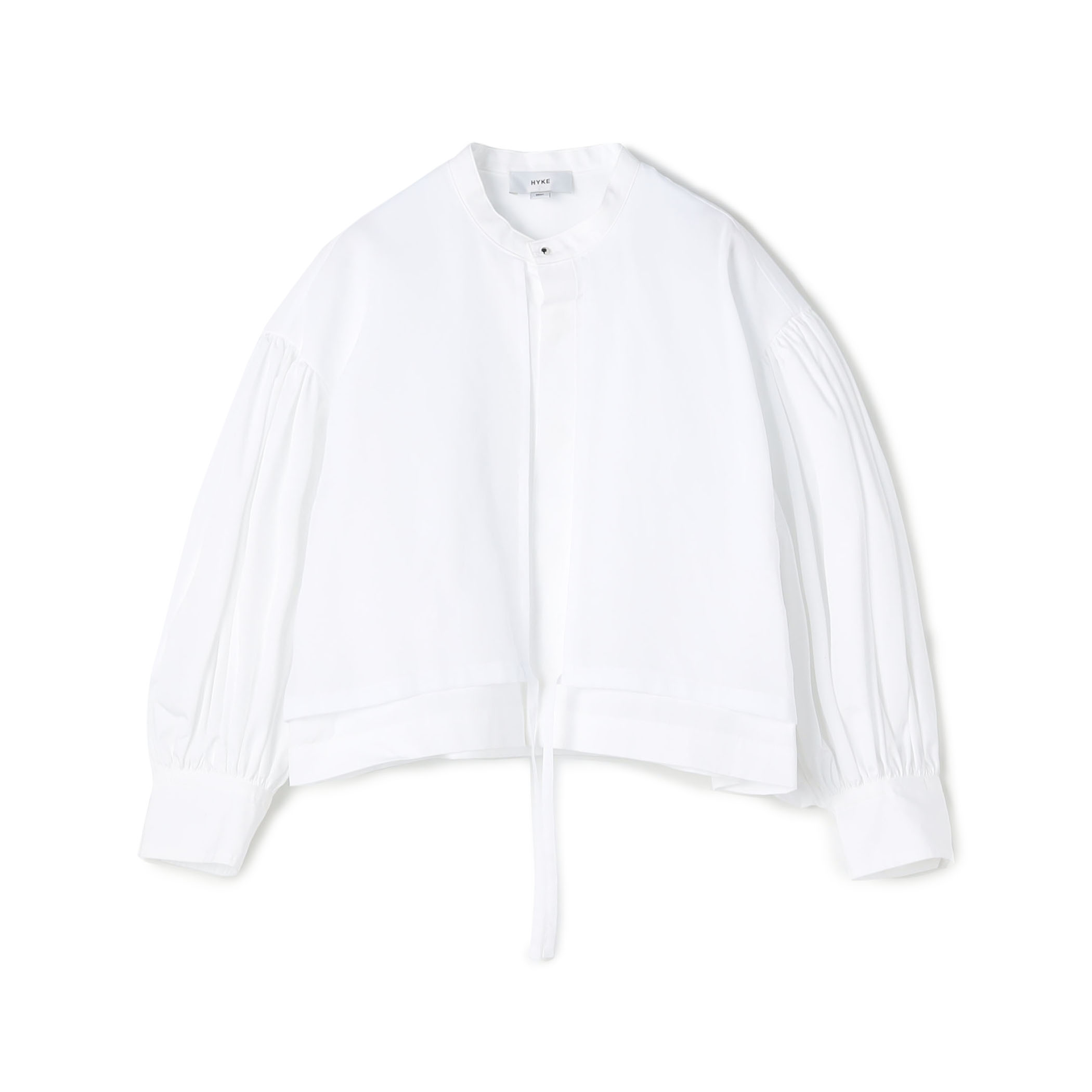 HYKE COTTON BALLOON SLEEVE BLOUSE