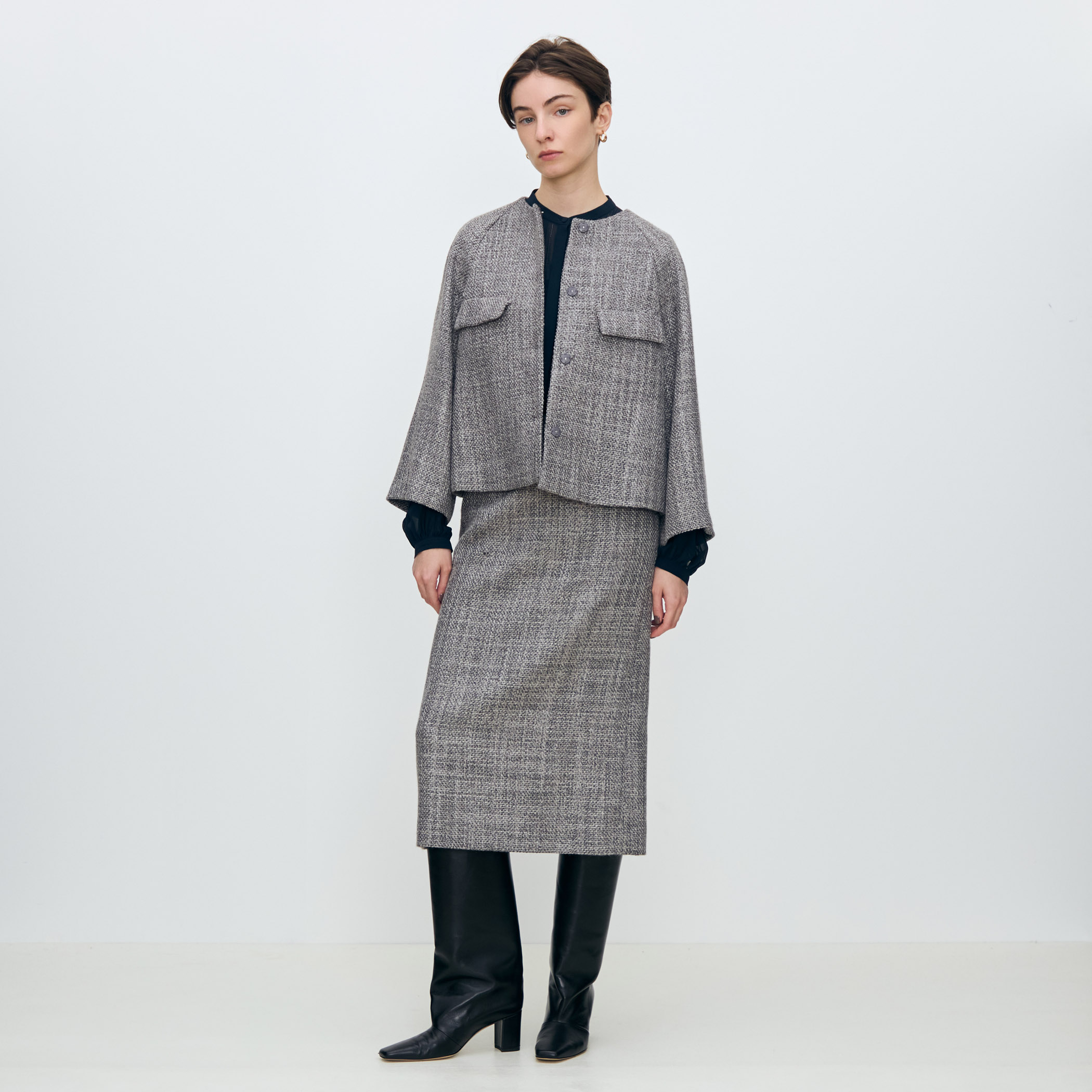 ロービングツイード Aラインジャケット｜トゥモローランド 公式通販