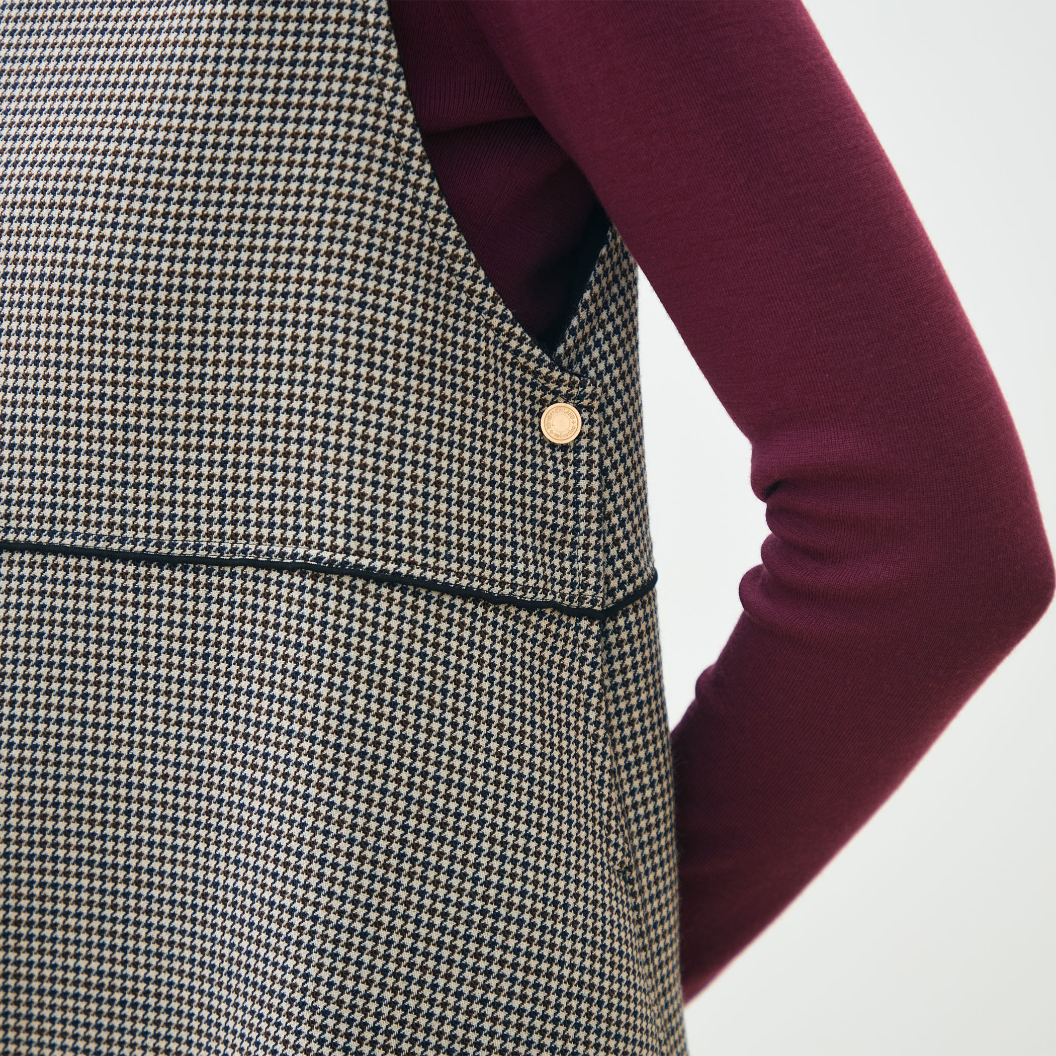 ガンクラブトゥースリバー 4-wayコクーンワンピース｜トゥモローランド