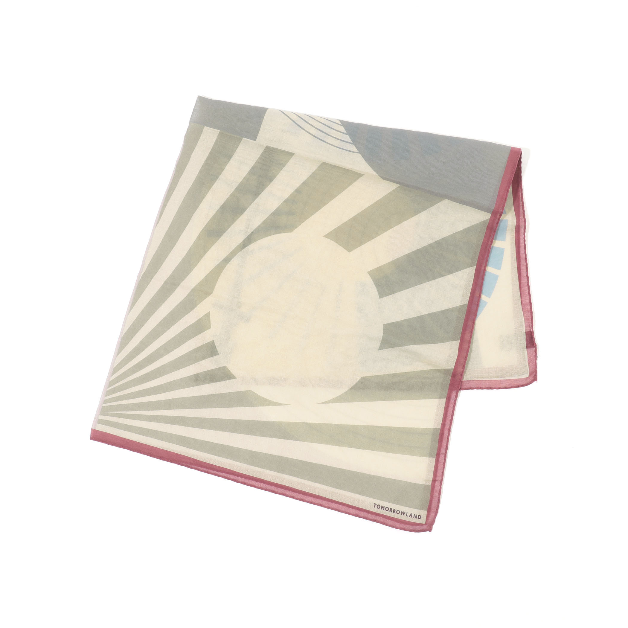TOMORROWLAND コットンシルク プリントスカーフ