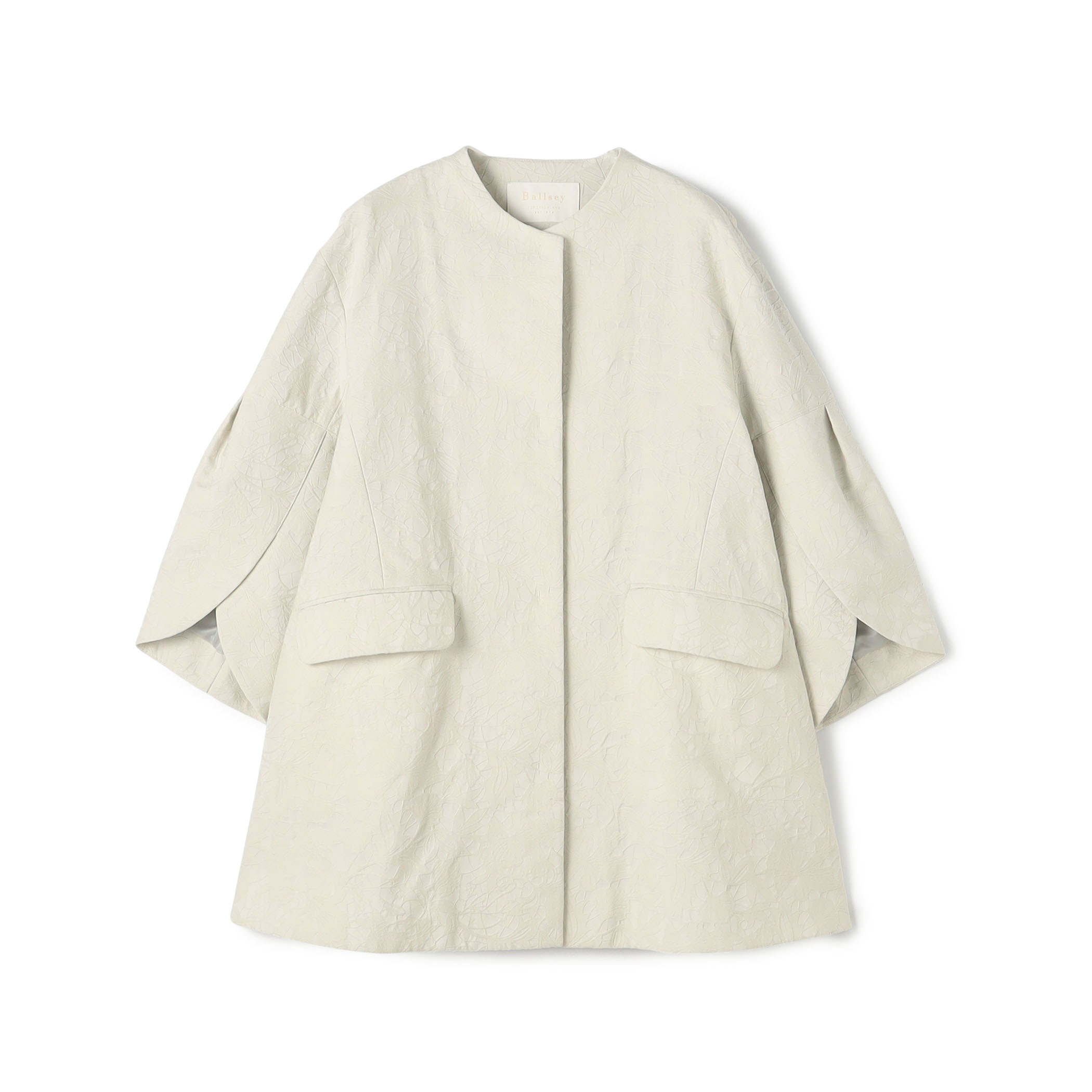 【WEB先行予約】ボタニカルジャカード トラペーズコート