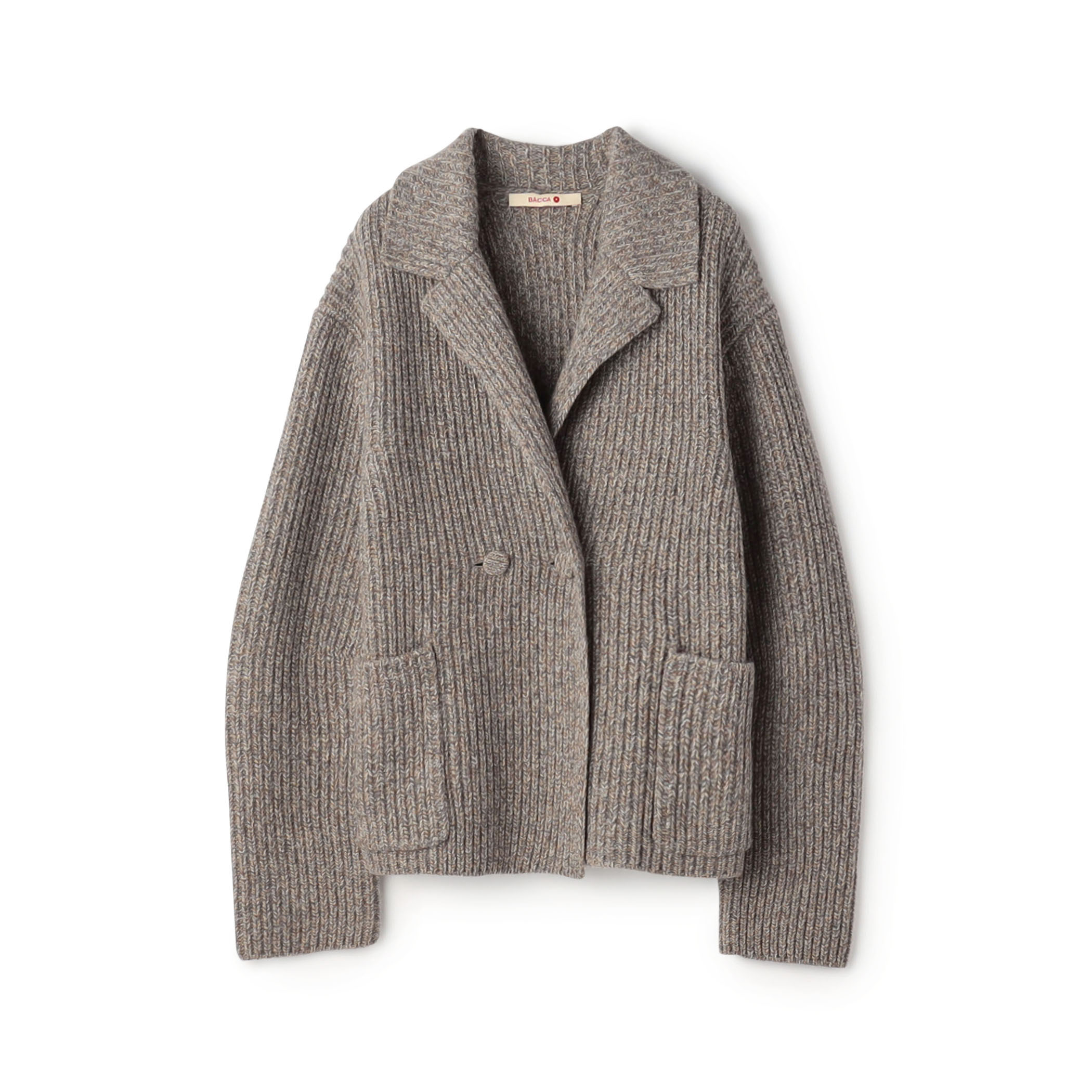 ウールナイロンメランジ ジャケットカーディガン