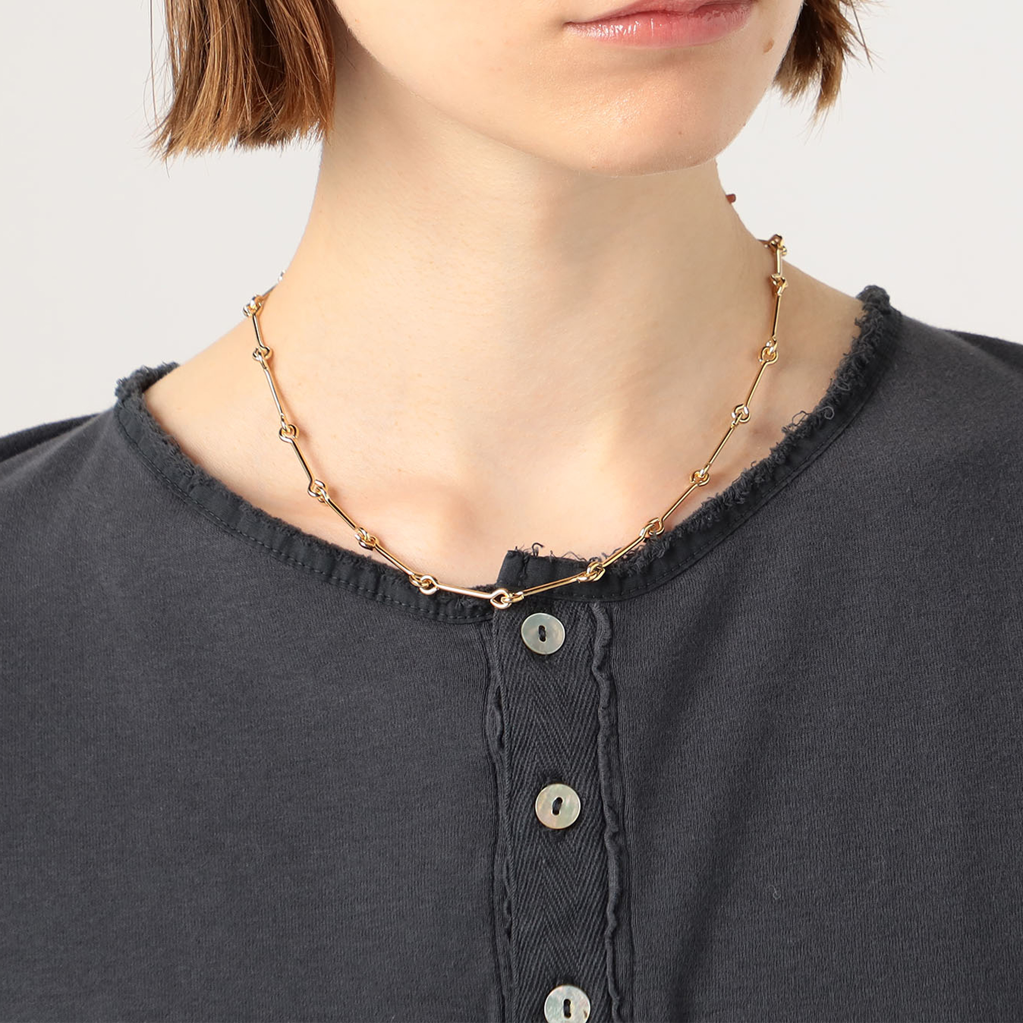 LAURA LOMBARD TRECCIA NECKLACE ゴールドネックレス