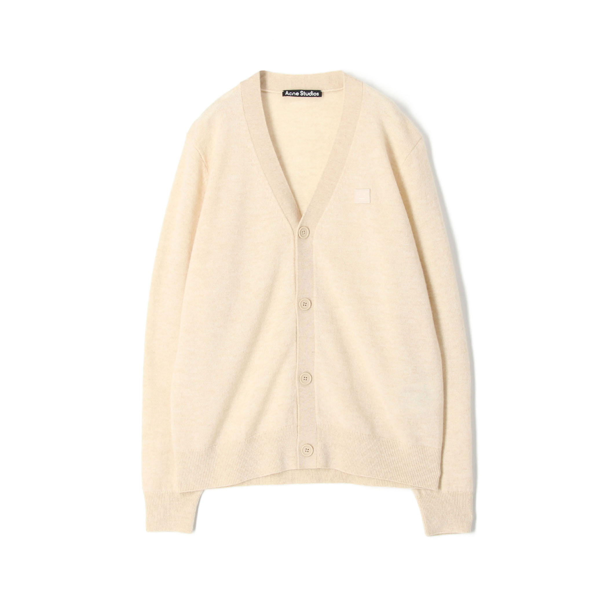 □Acne Studios ウール フェイスVネックカーディガン