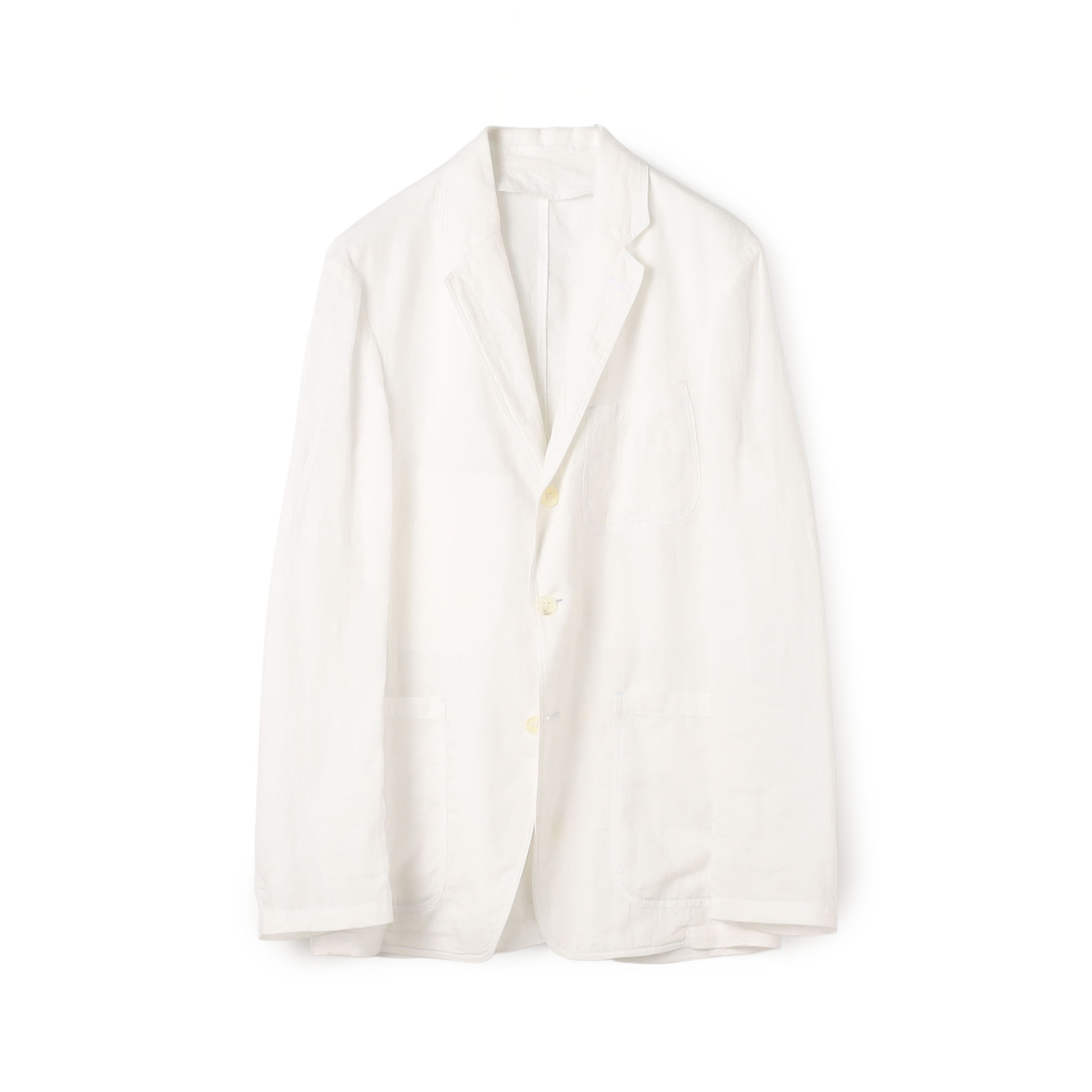 リネン シングルブレステッド3Bジャケット GOLD LINEN