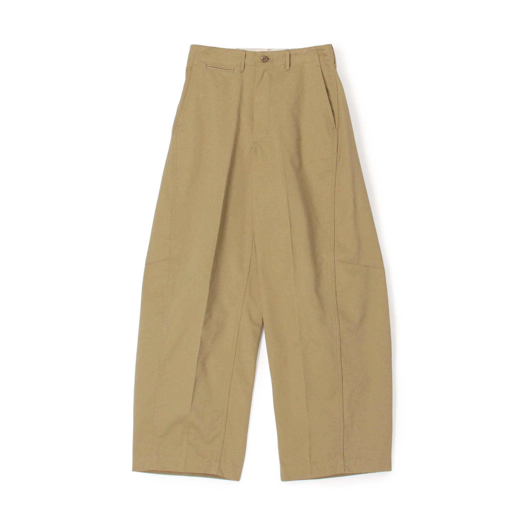 HYKE BARREL LEG CHINO PANTS　バレルレッグ チノパンツ