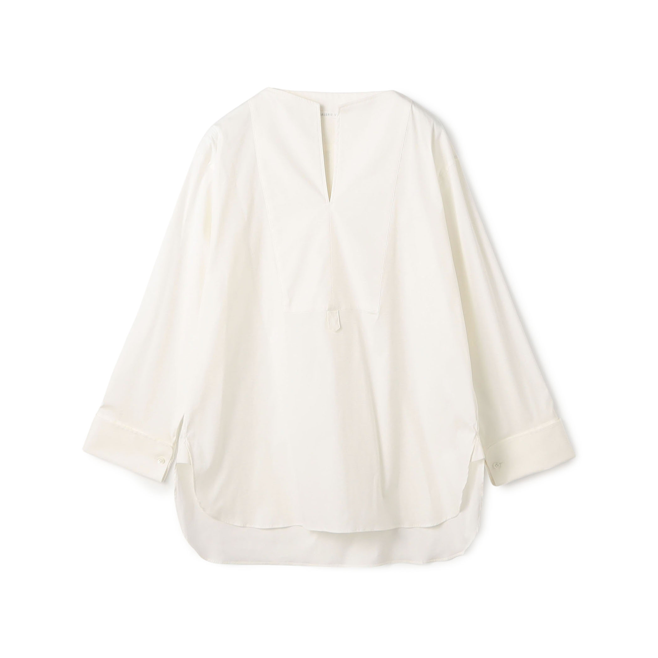 ストレッチタイプライター ブザムロングブラウス