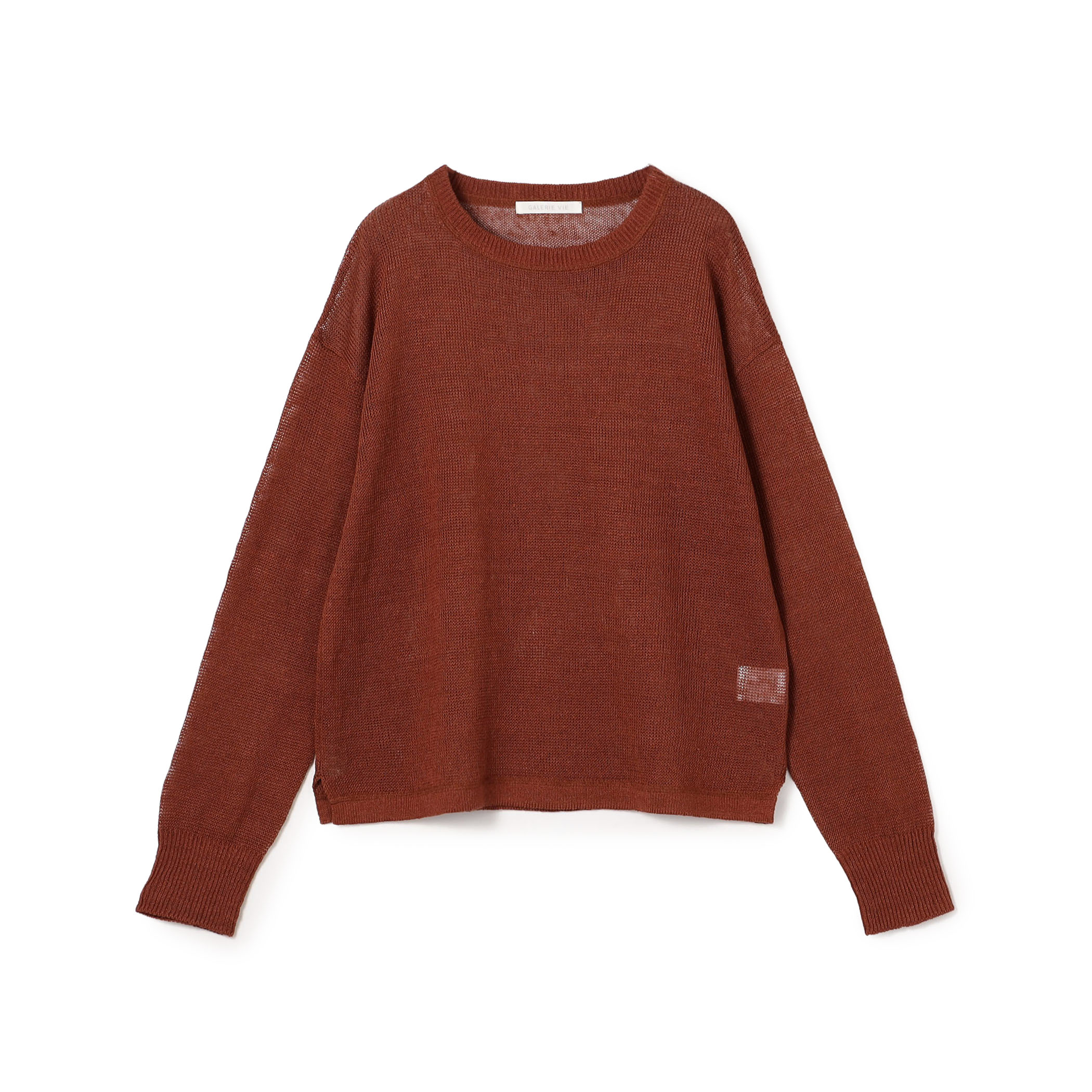 リネンコード クルーネックプルオーバー