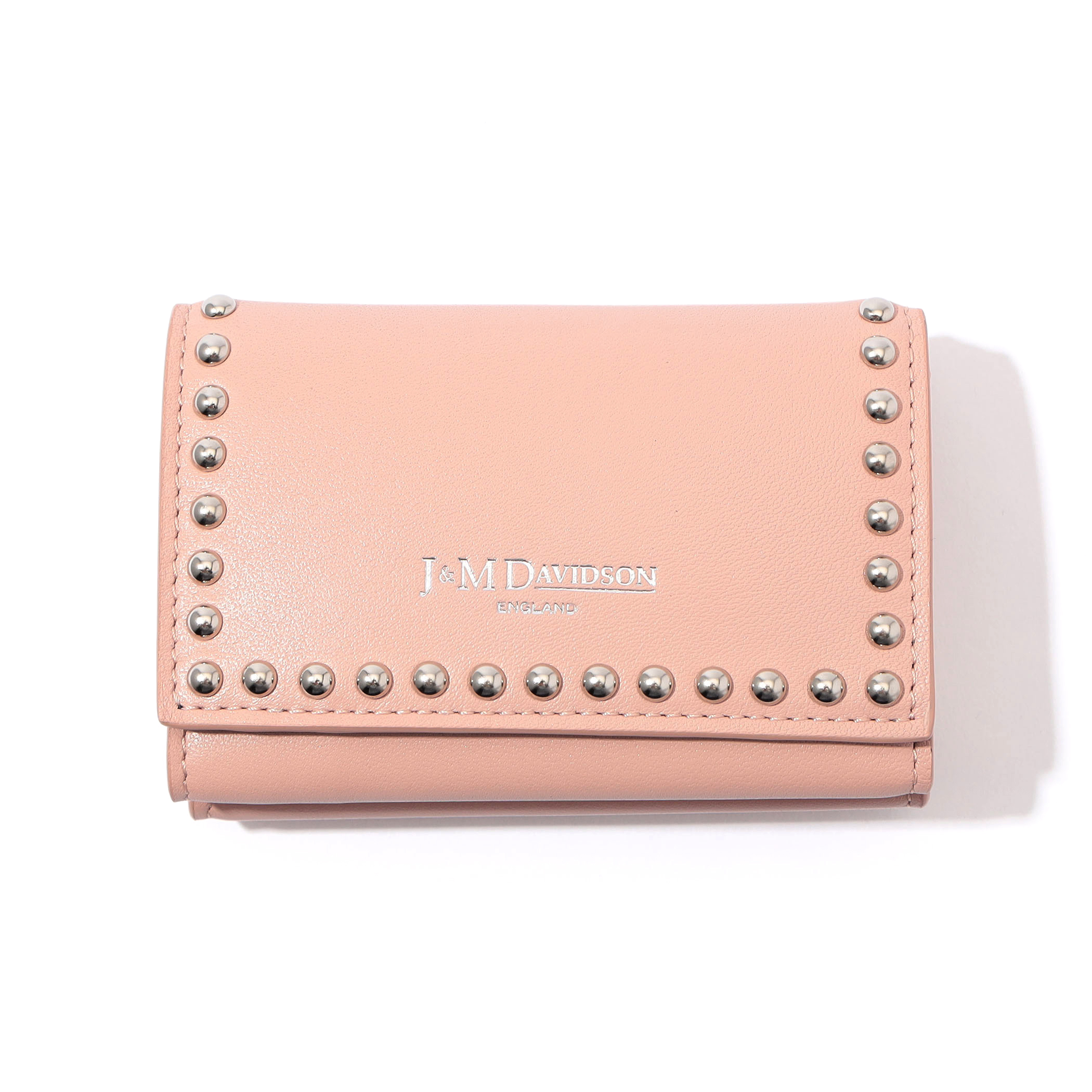 J＆M DAVIDSON FOLD WALLET WITH STUDS ミニウォレット