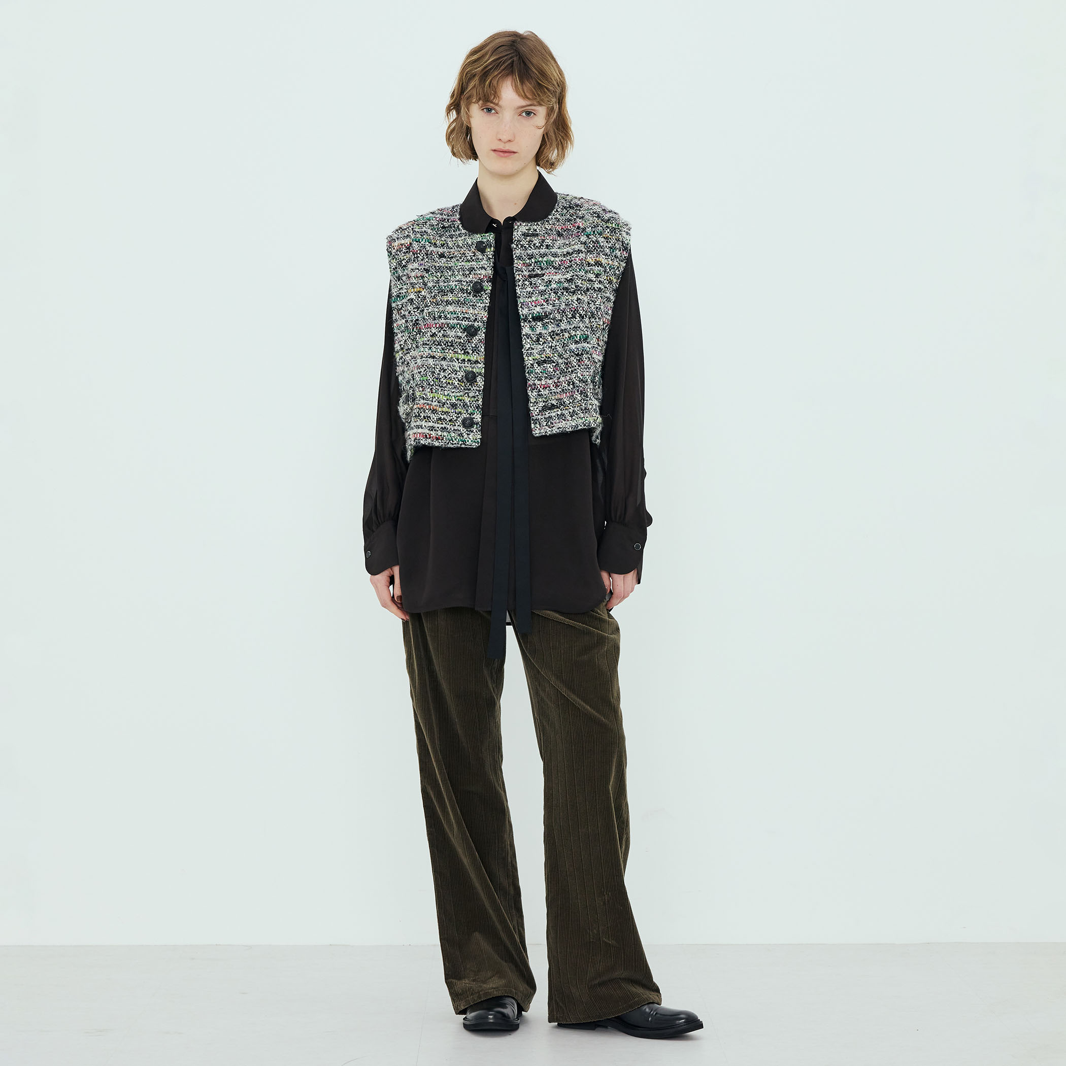 ツイードショートジレ｜トゥモローランド 公式通販