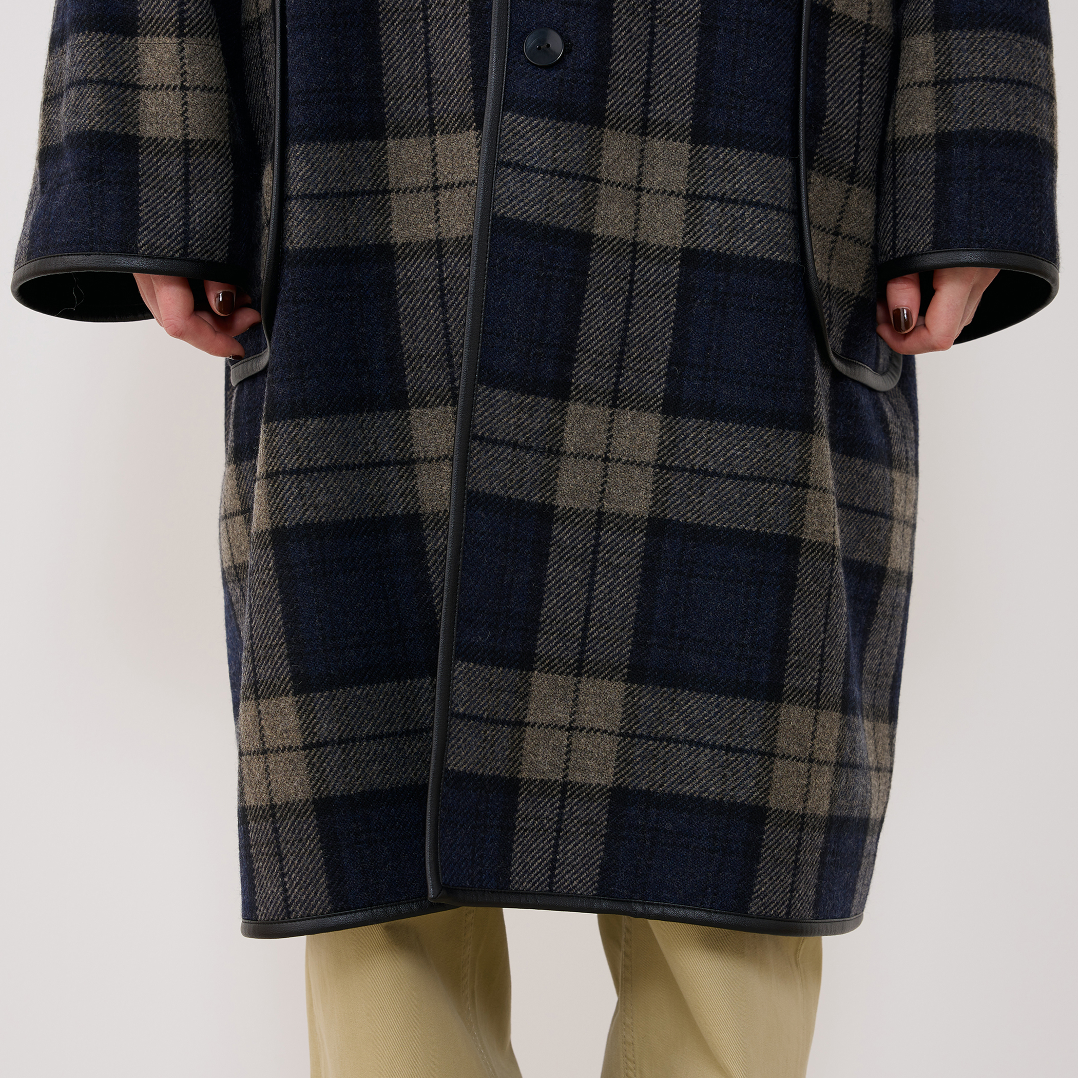 GALERIE VIE ギャルリーヴィー　ウールコットンツイードバルカラーコート GALERIE VIEギャルリー ヴィー ウールコットンツイードバルカラー