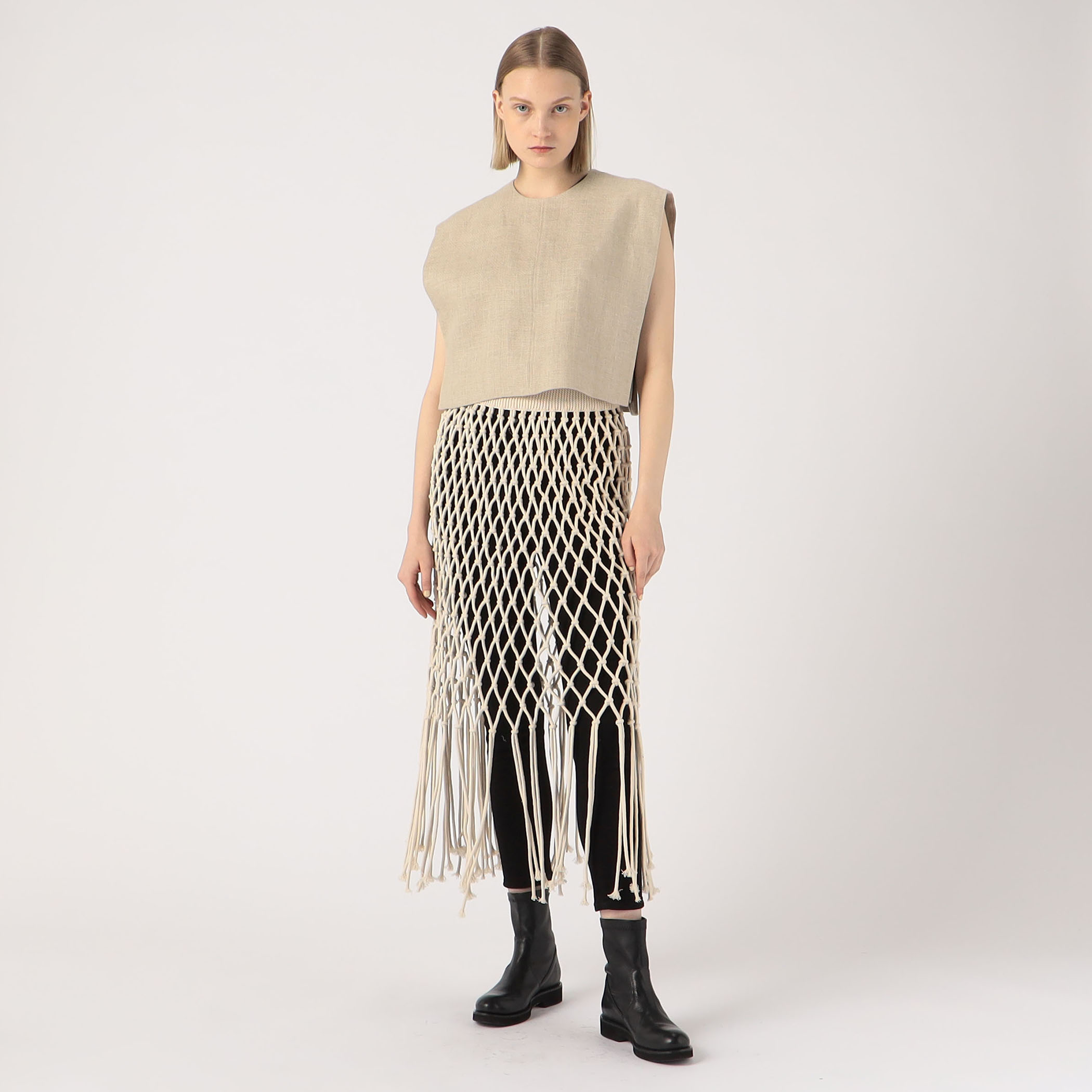 2023 / 未使用 / HYKE ハイク / ROPE NET CROPPED TOP トップス / 231