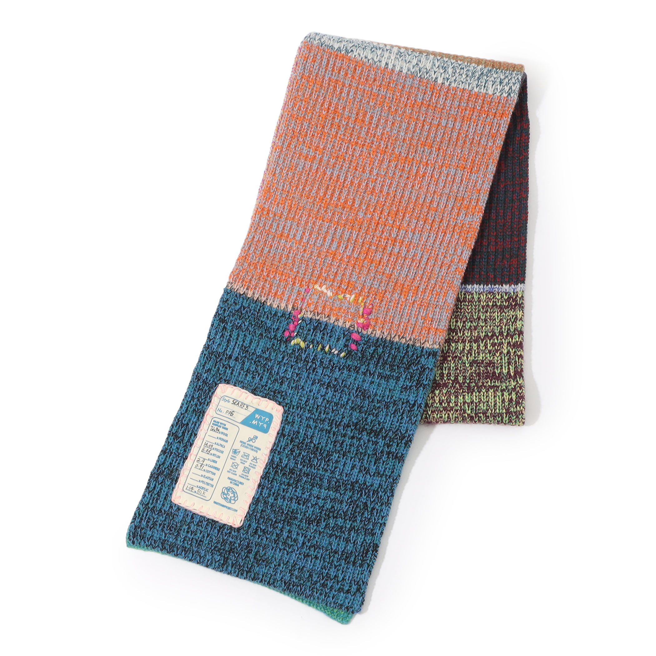 Waste Yarn Project SCARF ニットマフラー