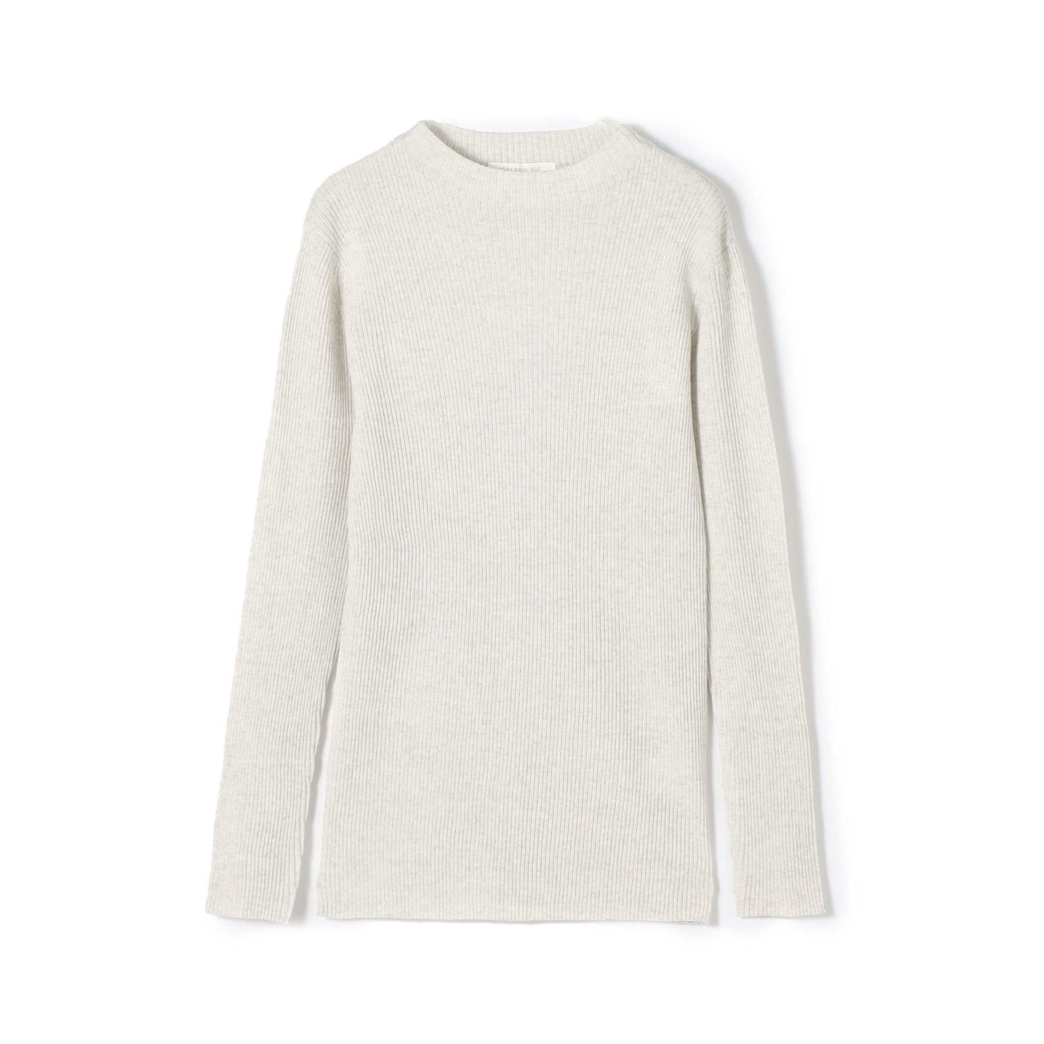 プルミエールウールリブ ボトルネックプルオーバー