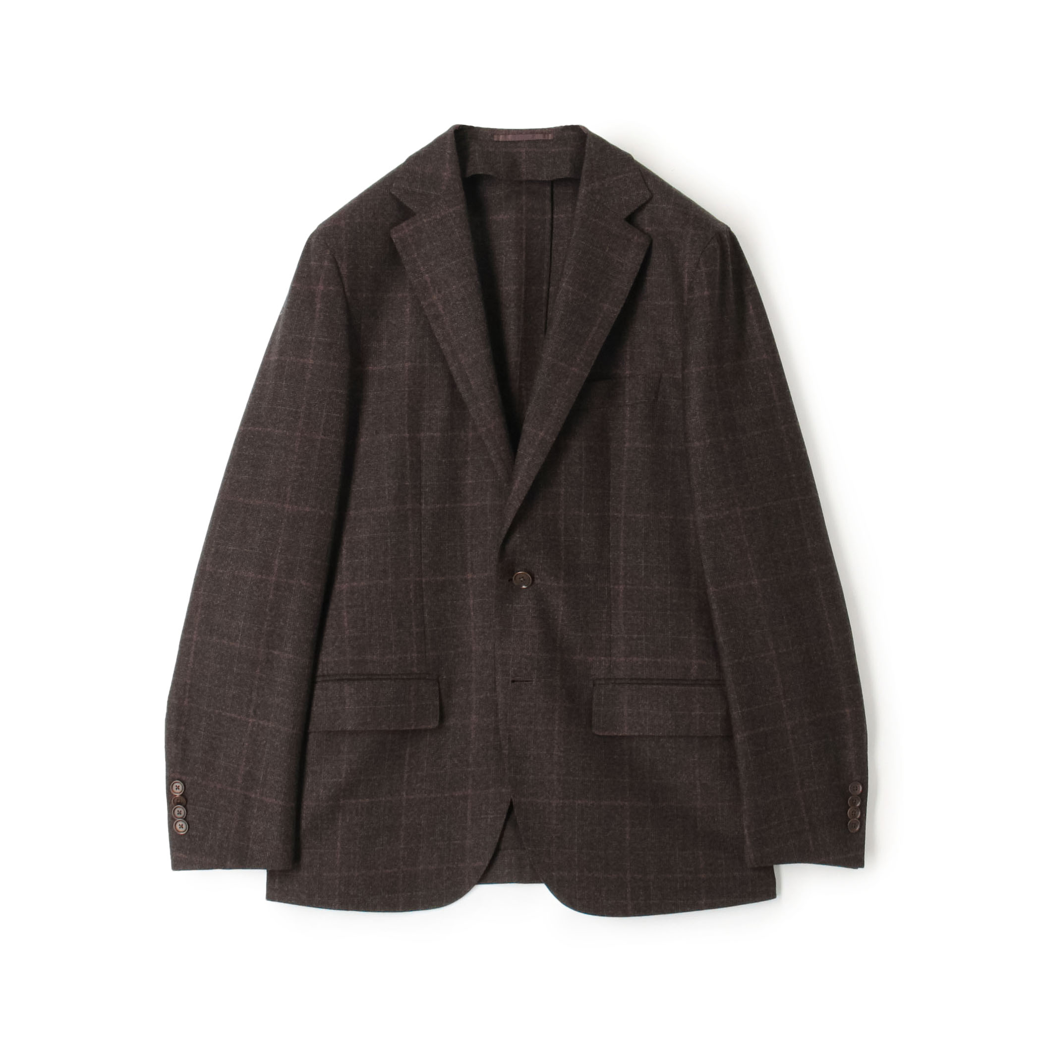 ウールナチュラルストレッチ シングルブレステッド 2Bジャケット DRAGO