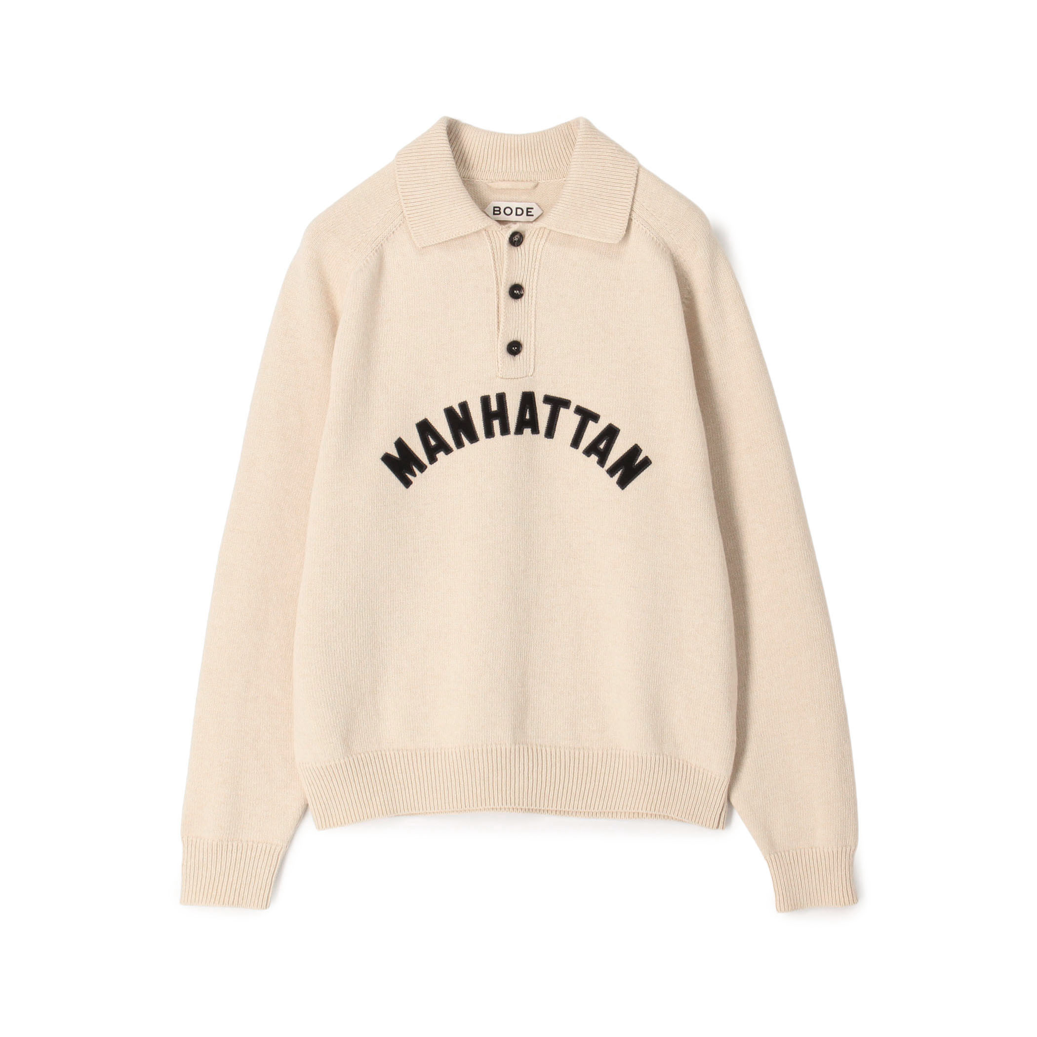 BODE MANHATTAN POLO ウール ニットポロシャツ