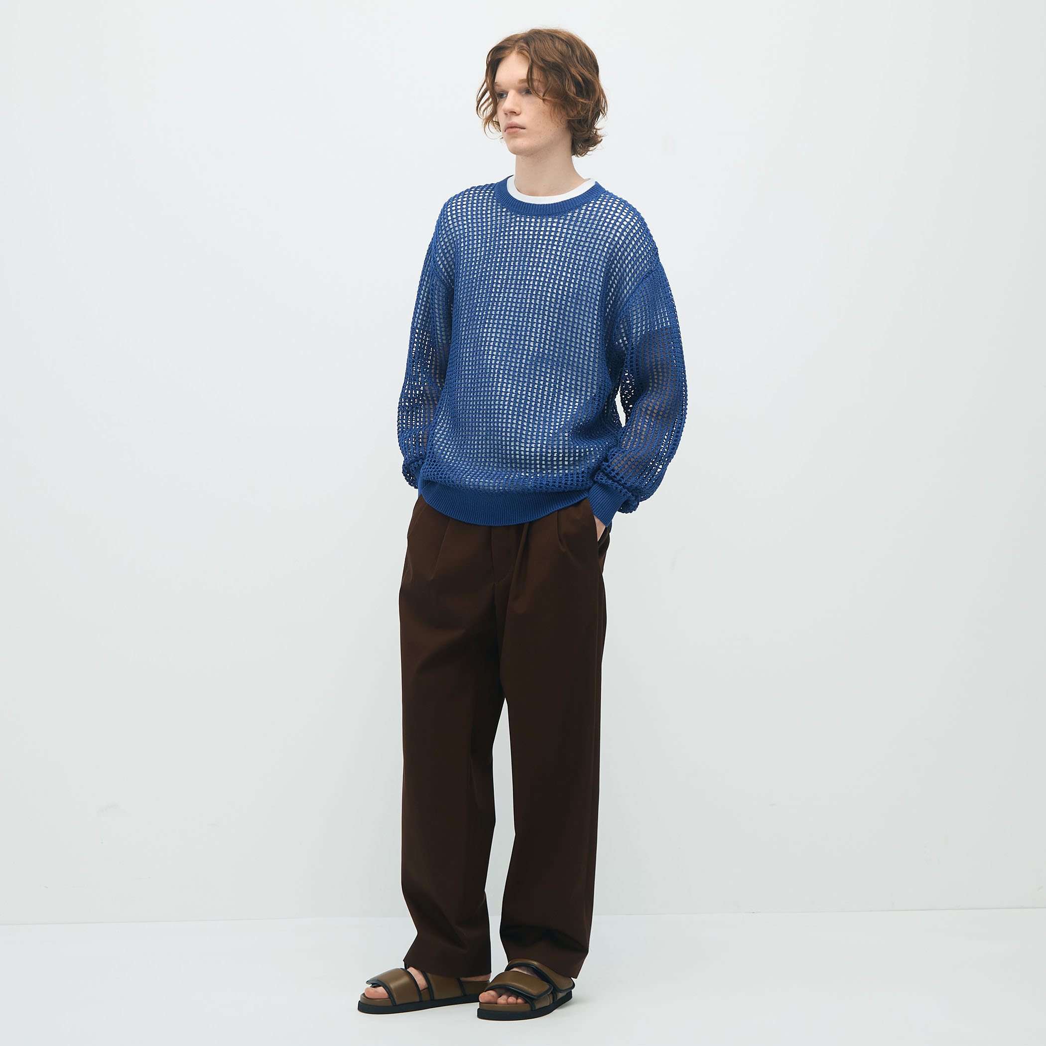 CABAN クロッシェラウンドネックプルオーバー ¥35,200 caban（キャバン）の「□クロシェ ラウンドネックプルオーバー