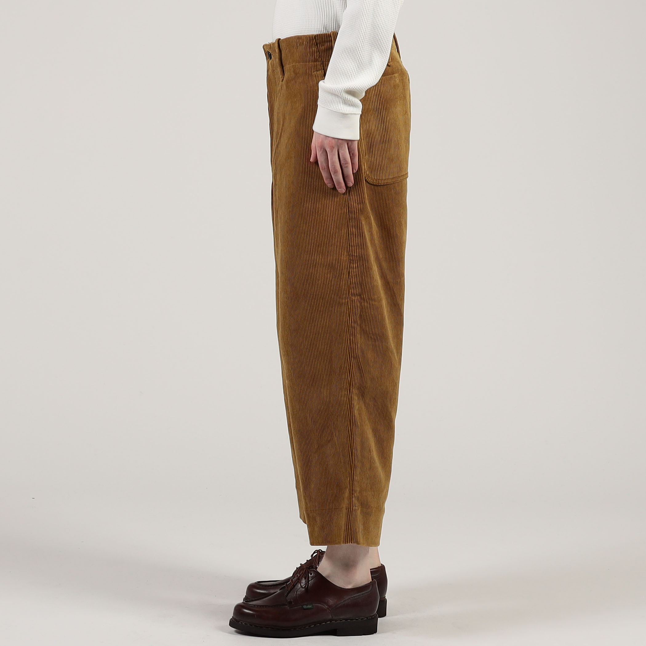 TUKI Wide Trousers コットンコーデュロイ ワイドトラウザーズ