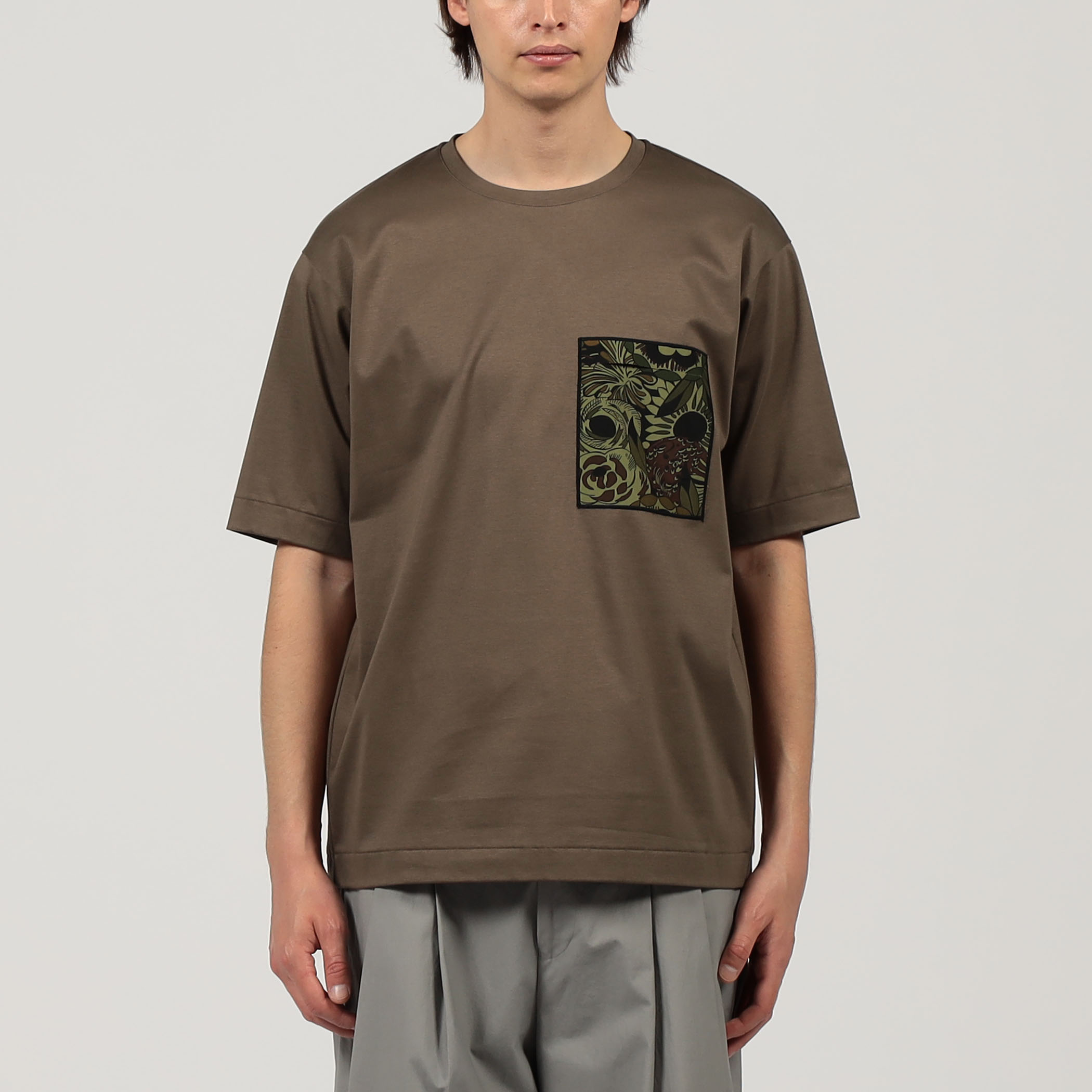 送料関税込【BALMAIN】 FoulardプリントクルーネックTシャツ Balmainレター刺繍Tシャツ - Men | BALMAIN