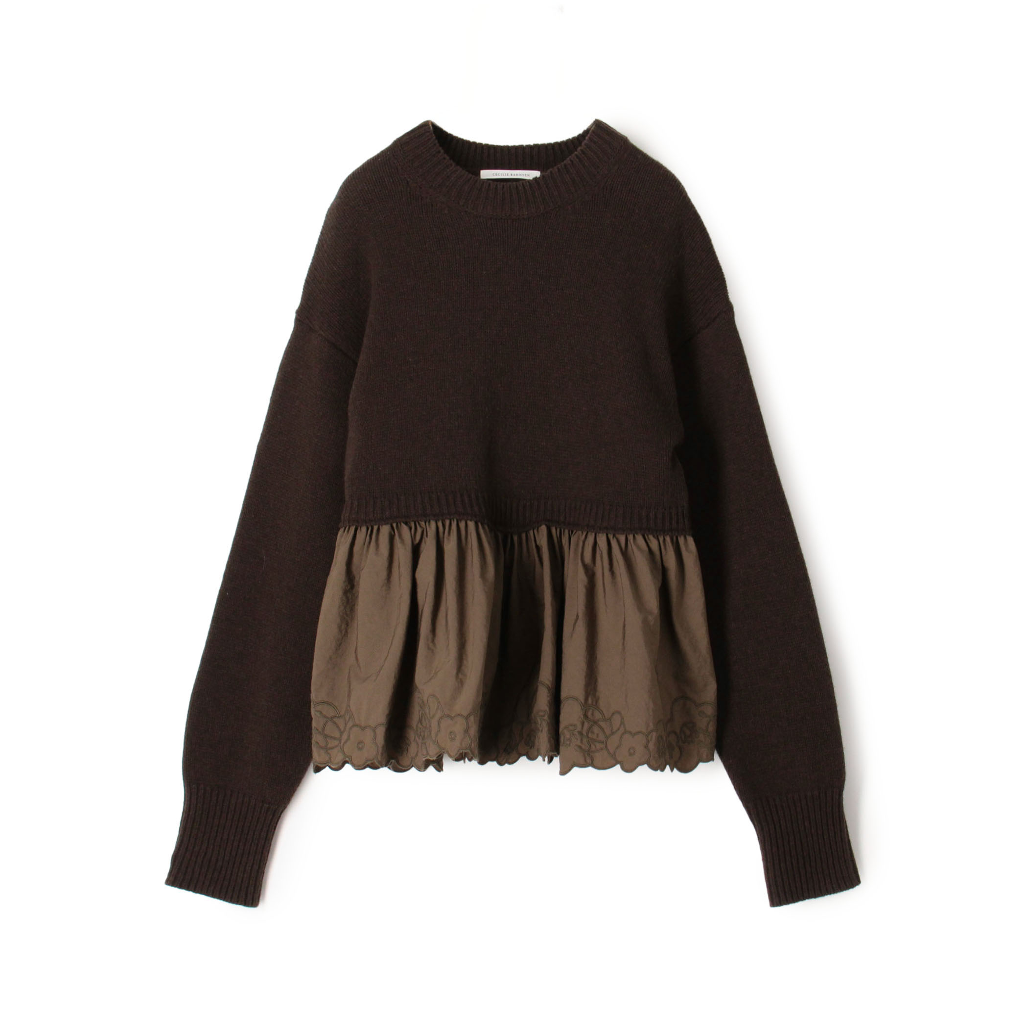 CECILIE BAHNSEN BERA JUMPER ペプラムコンビ プルオーバーニット