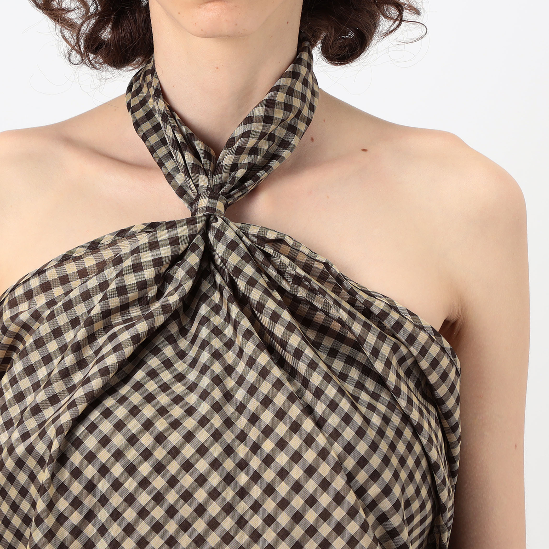 TELMA Checked Scarf トップス｜トゥモローランド 公式サイト