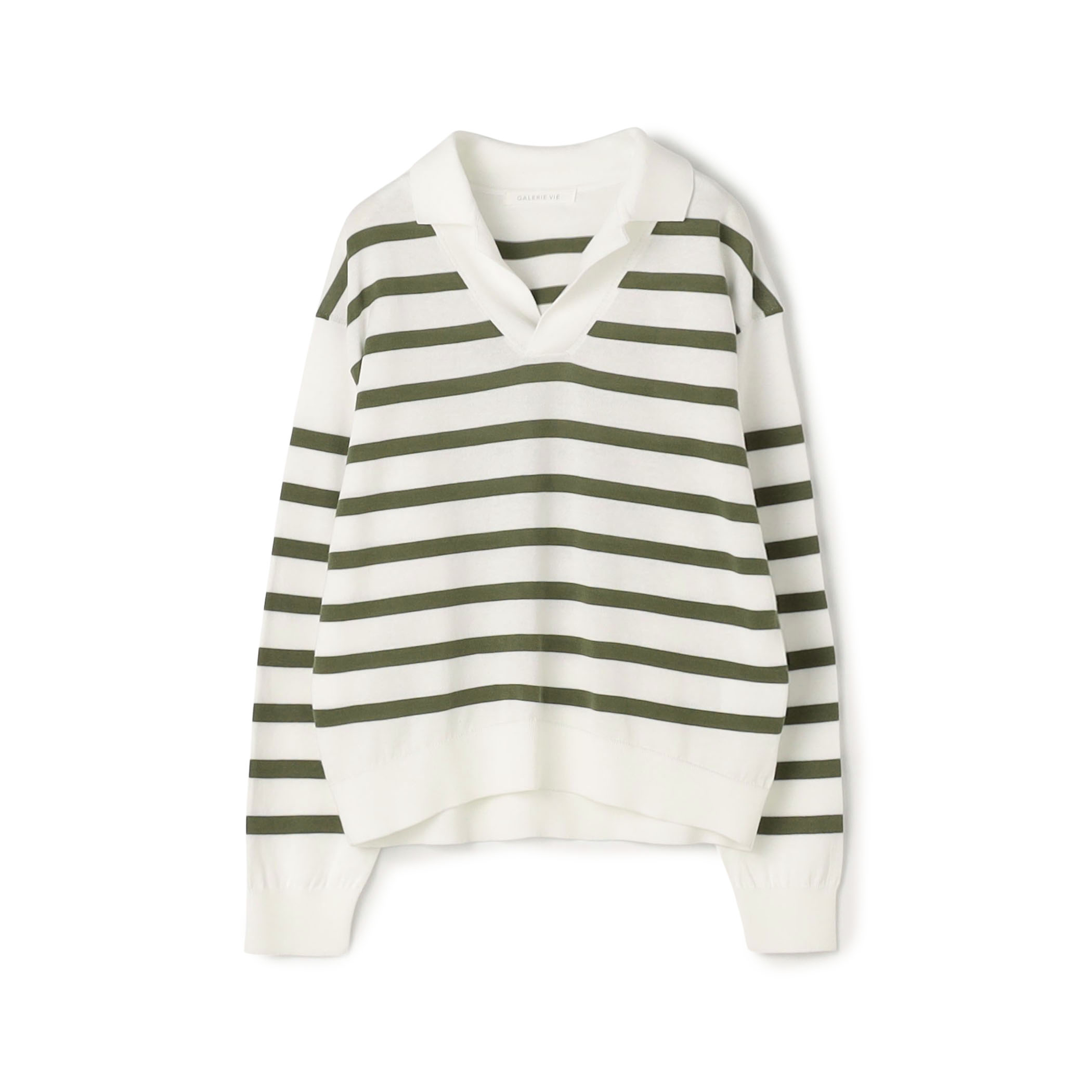 【WEB先行予約】プレーンコットン オープンカラープルオーバー