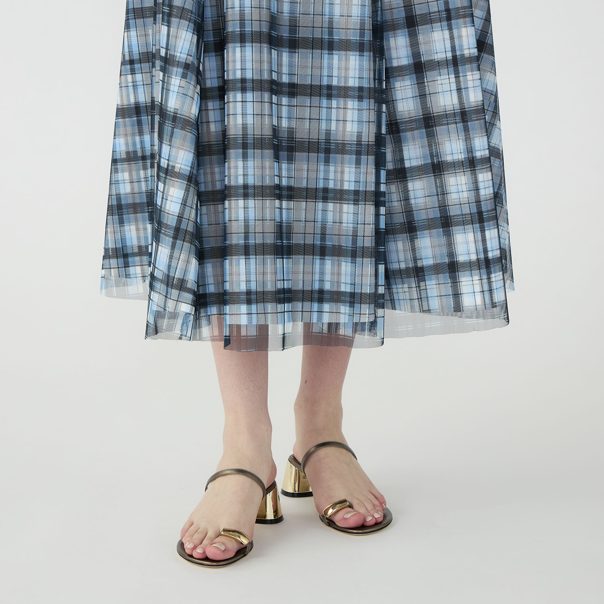 別注】TELMA Layered チェック スカート｜トゥモローランド 公式サイト