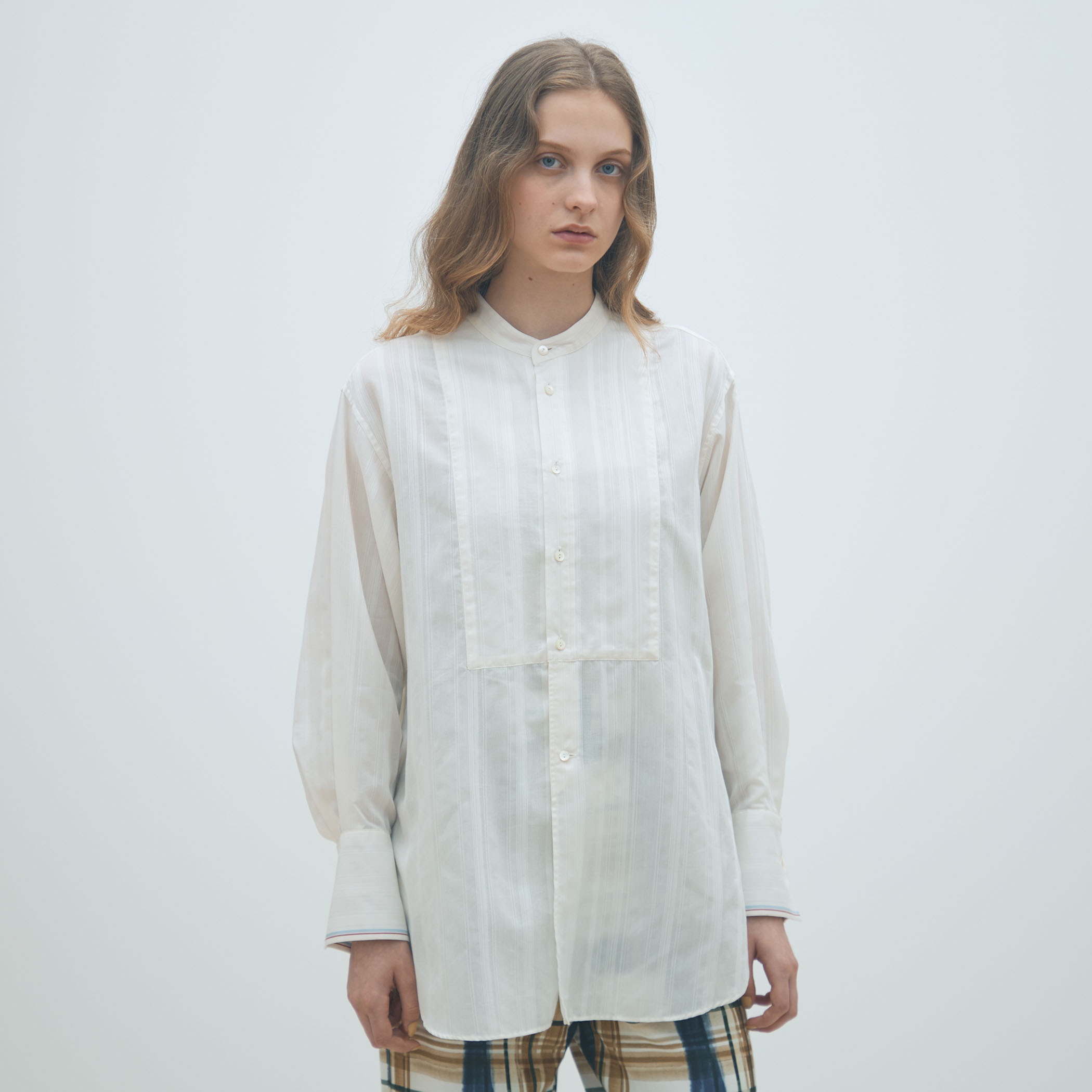 ドビーストライプ チュニックシャツ｜トゥモローランド 公式通販