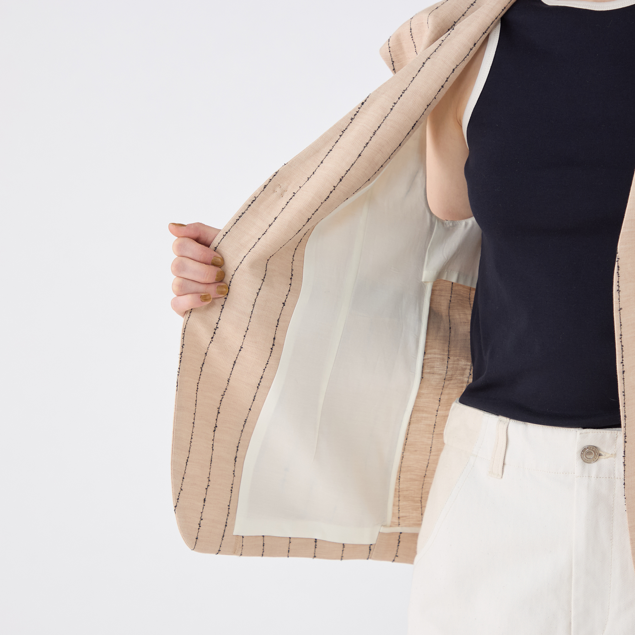 ダブルカバーリネン ジレ｜トゥモローランド 公式通販