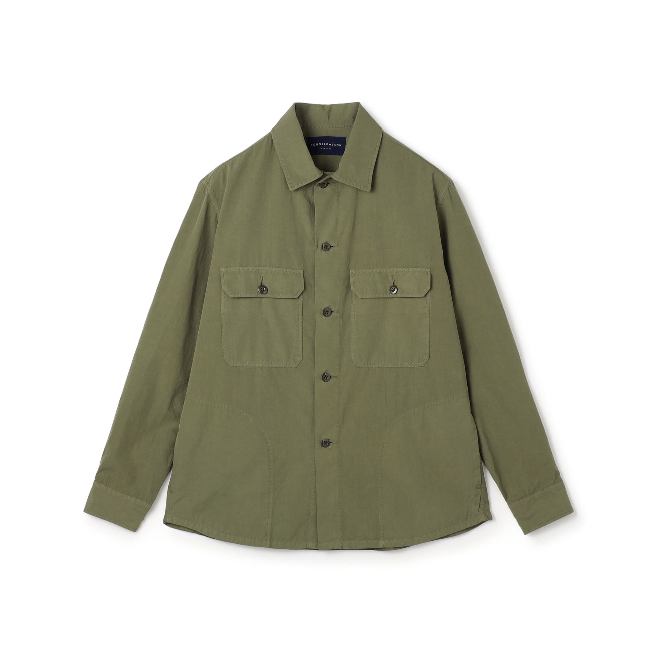 スビンコットン ダブルポケット シャツブルゾン