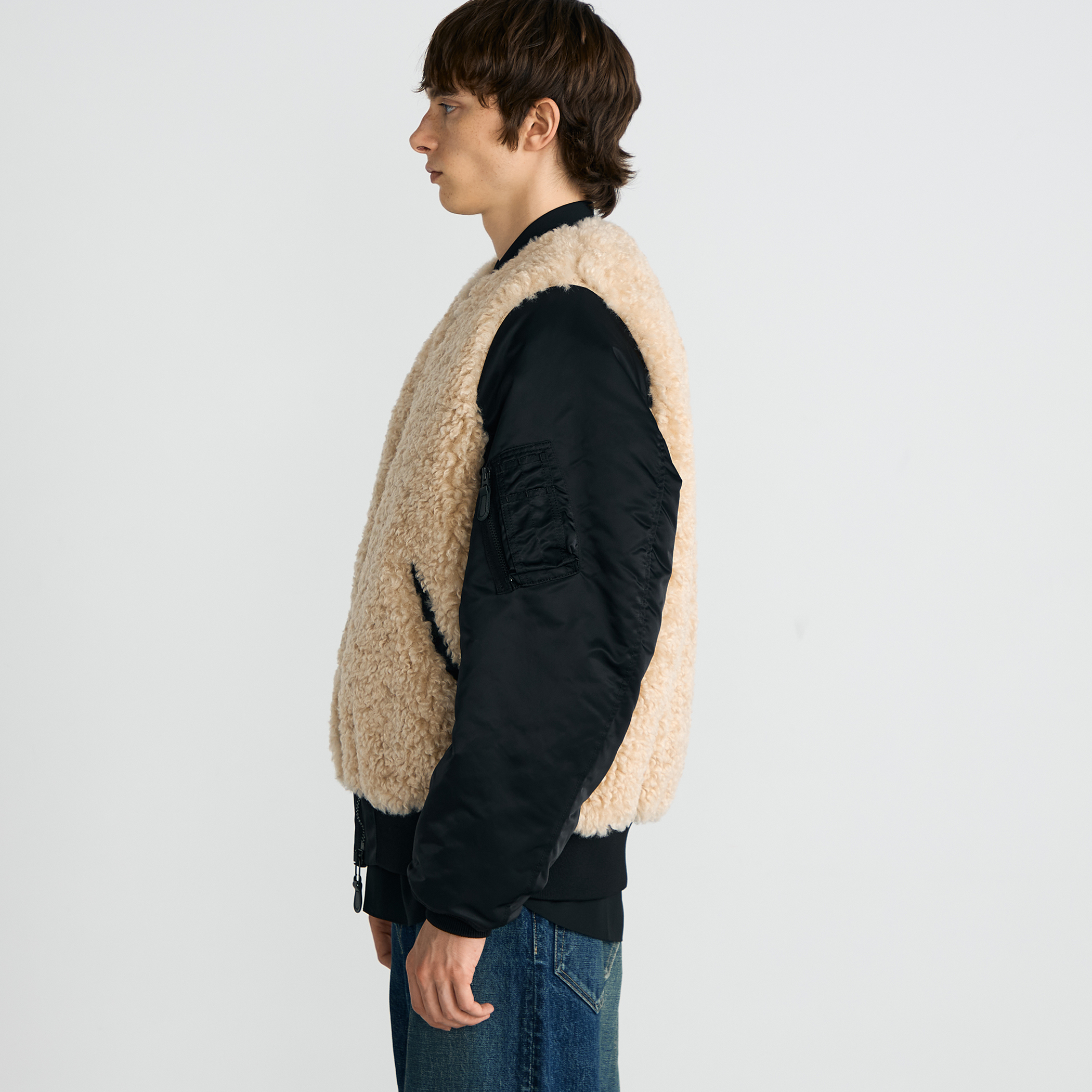 HYKE ハイク FAUX SHEARLING TYPE MA-1 サイズ2 HYKE(ハイク)】FAUX SHEARLING TYPE MA-1｜PARIGOT ONLINE