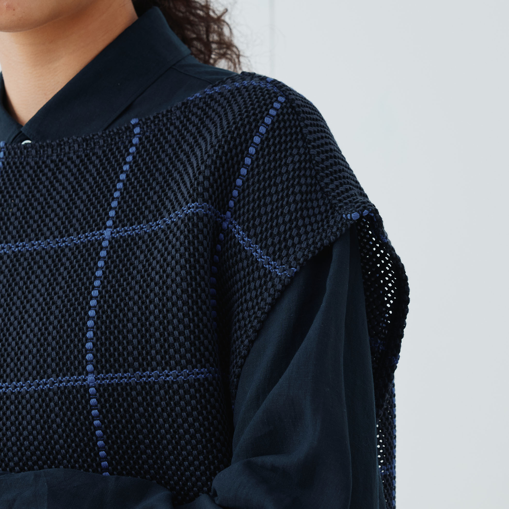 GALERIE VIE◆25SS/コットンラッセルボートネックプルオーバー/FREE/コットン/NVY/23-03-51-03106 コットンラッセル ボート ネックプルオーバー | GALERIE VIE
