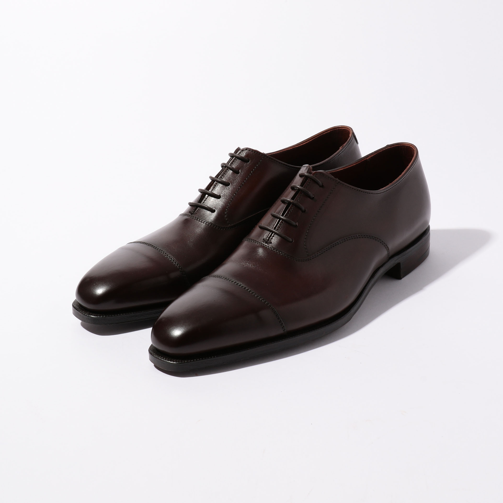 Crockett&Jones Wilton カーフ ストレートチップ レザーシューズ