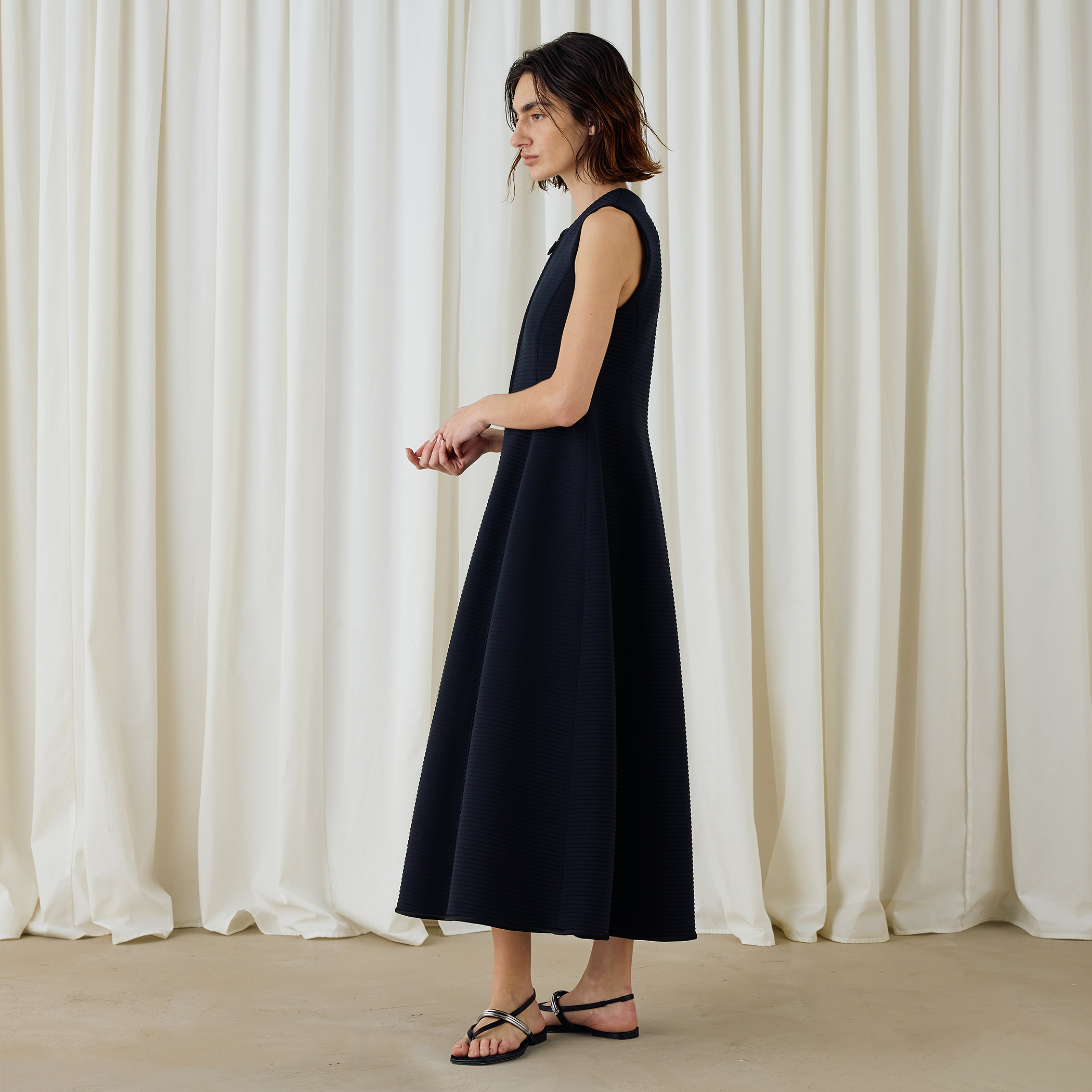 【美品】DES PRÉS ジレ　ノースリーブワンピース ベスト　トゥモローランド 美品】DES PRÉS ジレ ノースリーブワンピース ベスト