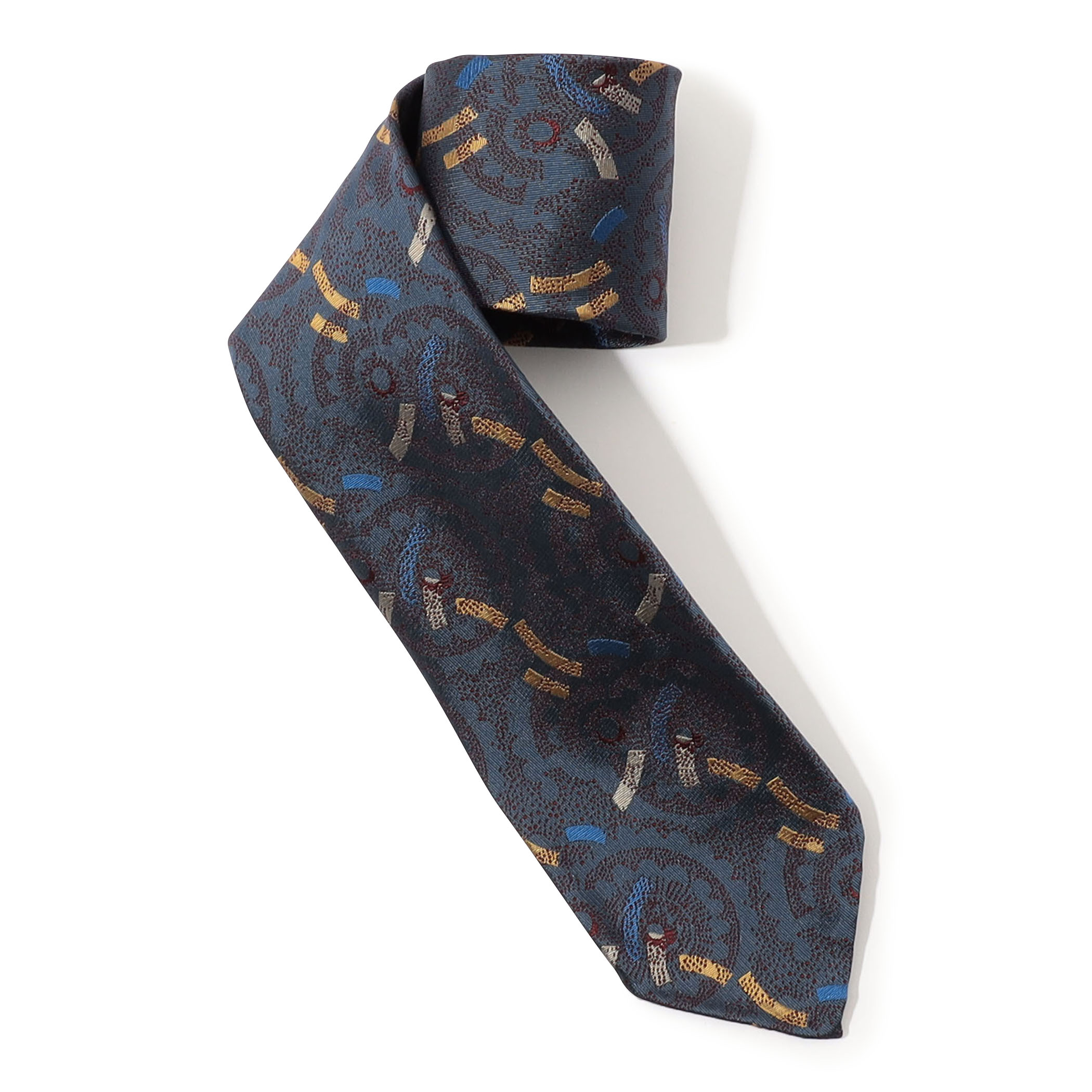 TOMORROWLAND MADE IN ITALY シルクジャガード 小紋柄ネクタイ
