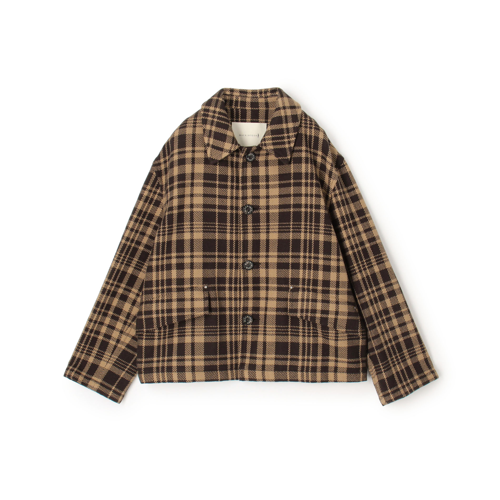 MACKINTOSH  HUMBIE SL SHORT コットンチェック ショートブルゾン