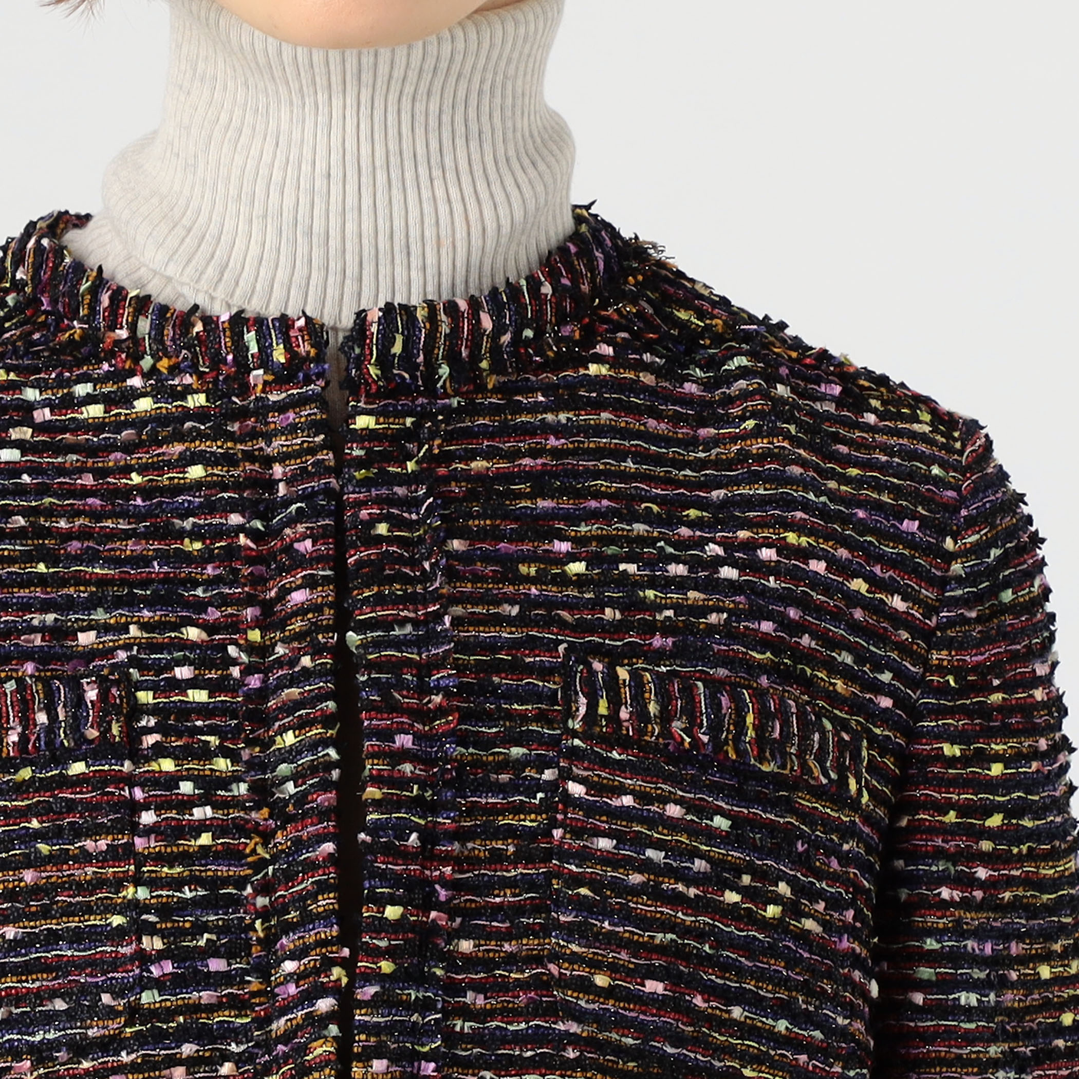 フリンジヤーンツイード 4ポケットジャケット｜トゥモローランド 公式通販