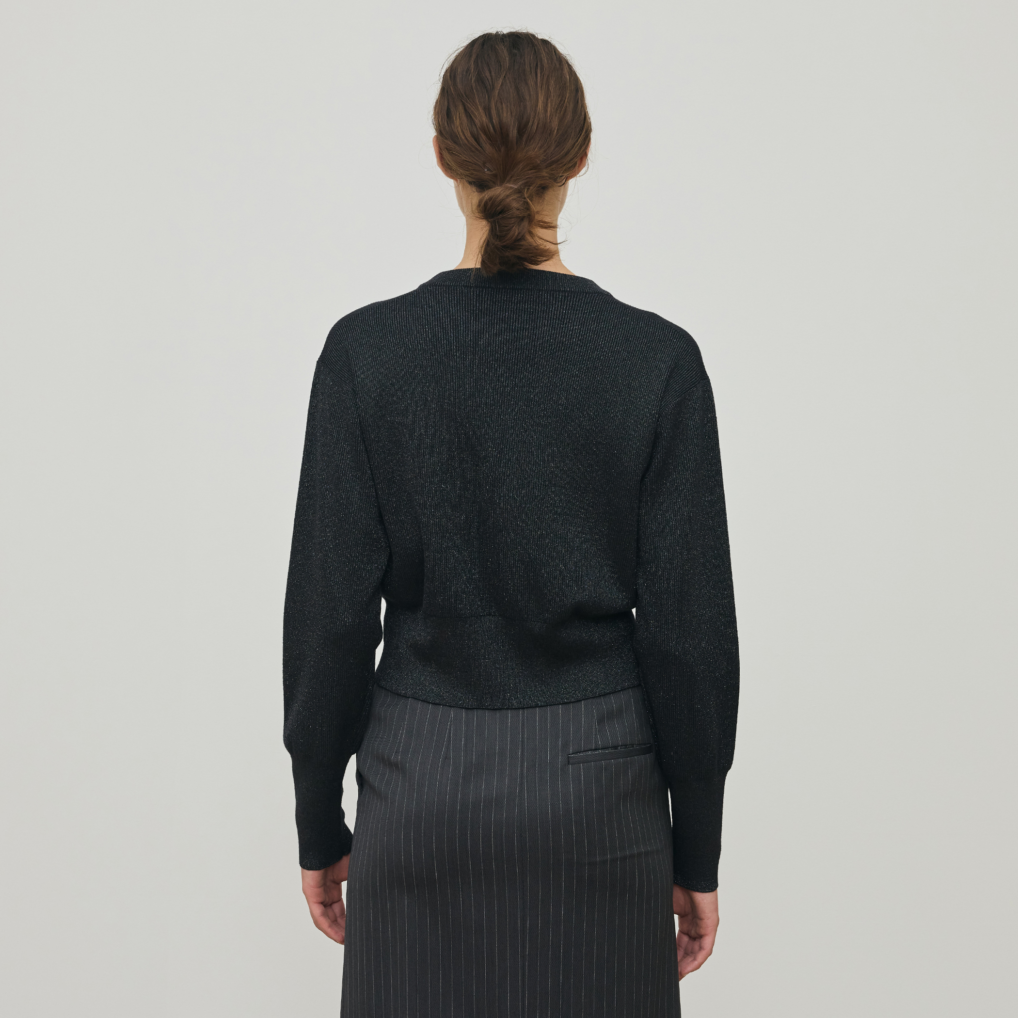 プレーティンググロッシーヤーン ジップアップブルゾン