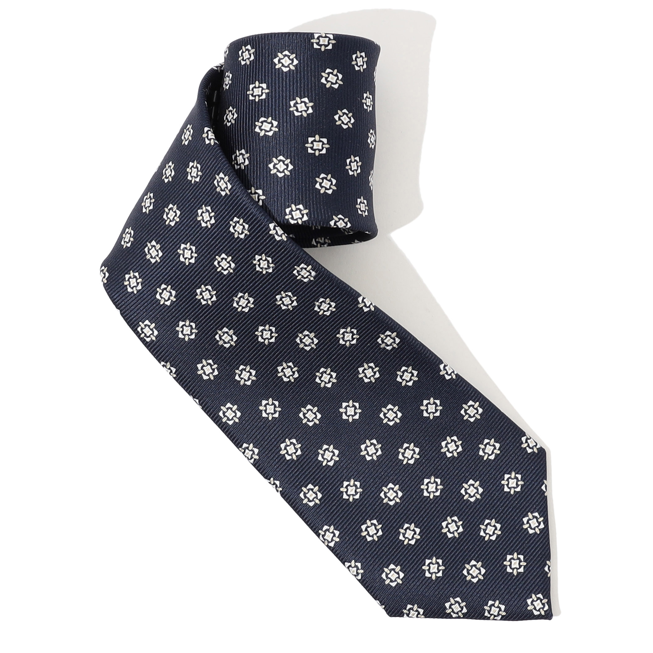 ERRICO FORMICOLA シルクプリント 小紋柄ネクタイ