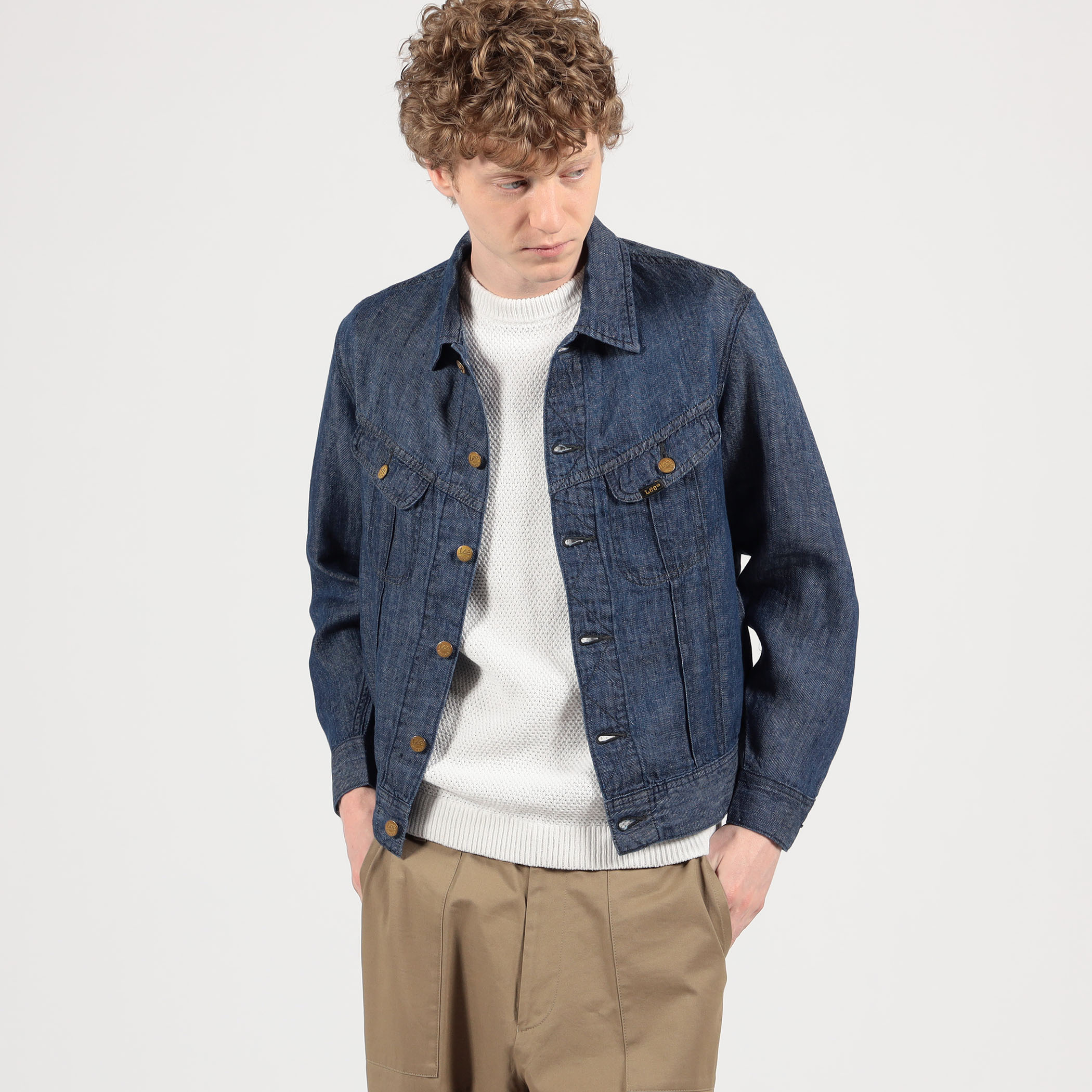別注】Lee Westerner Jacket 7オンスリネンデニム｜トゥモローランド