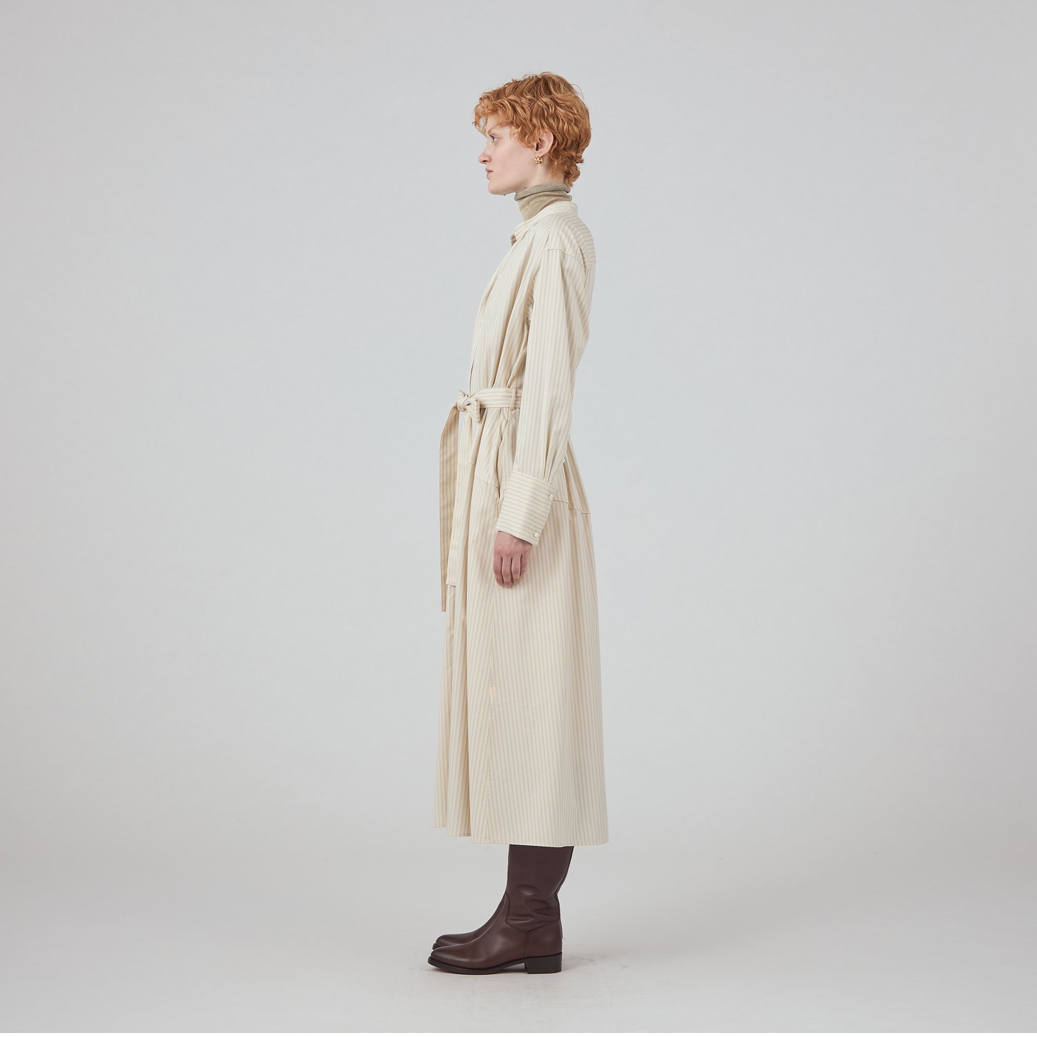 マカフィー／MACPHEE／コットンツイル／ワンピース／ネイビー／36／M マカフィー MACPHEE コットンツイル ワンピース ネイビー 36(M