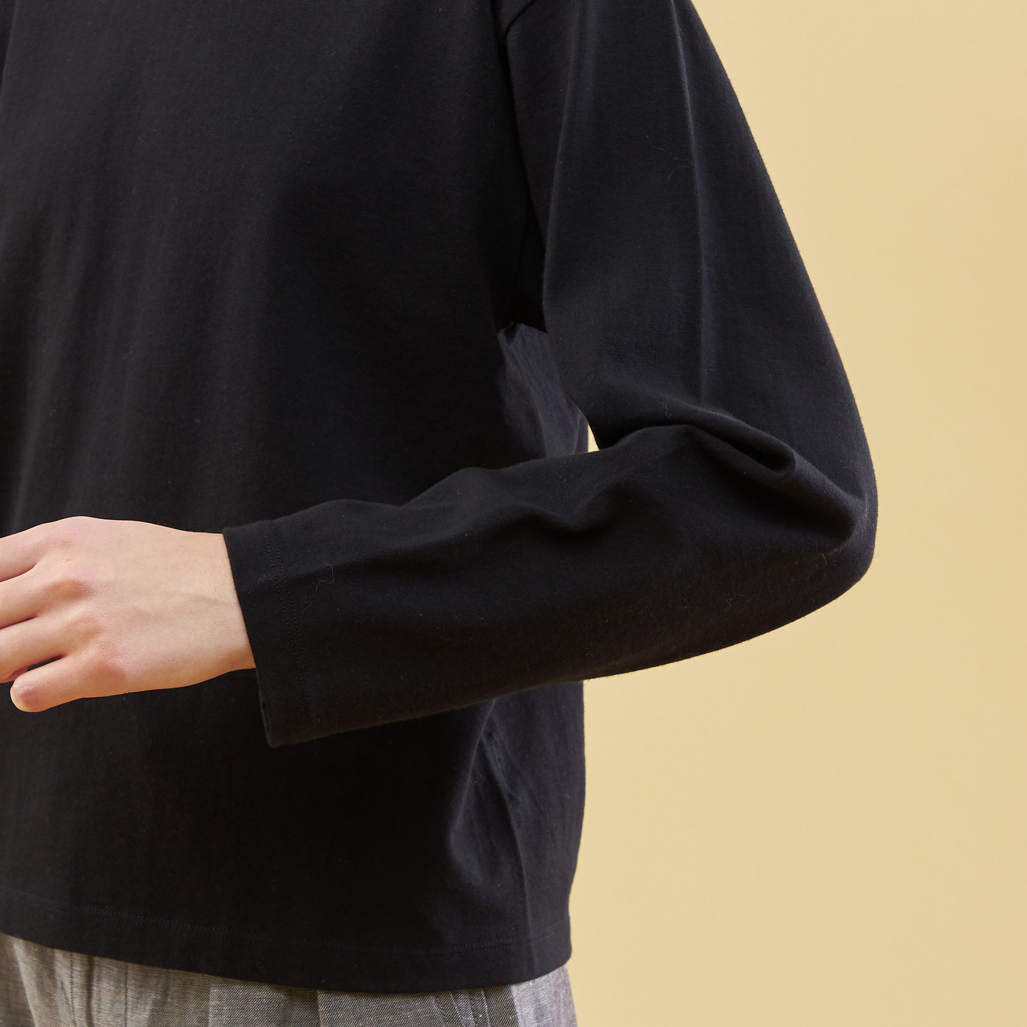 □コットンジャージー ロングスリーブプルオーバー｜トゥモローランド