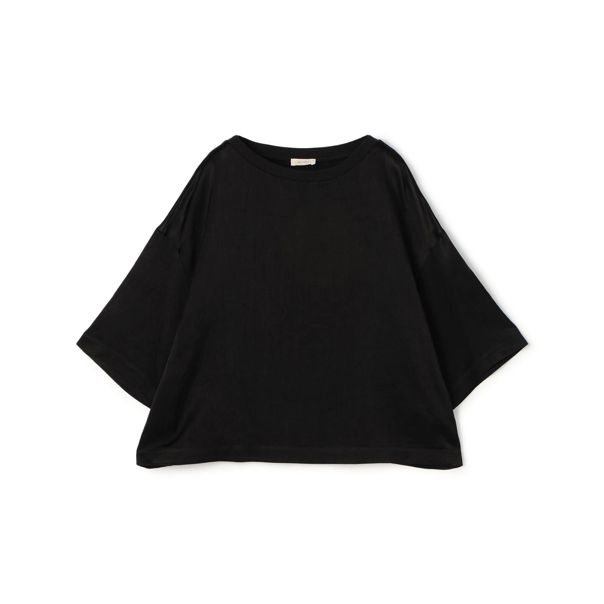ソフトサテン ビッグTシャツブラウス