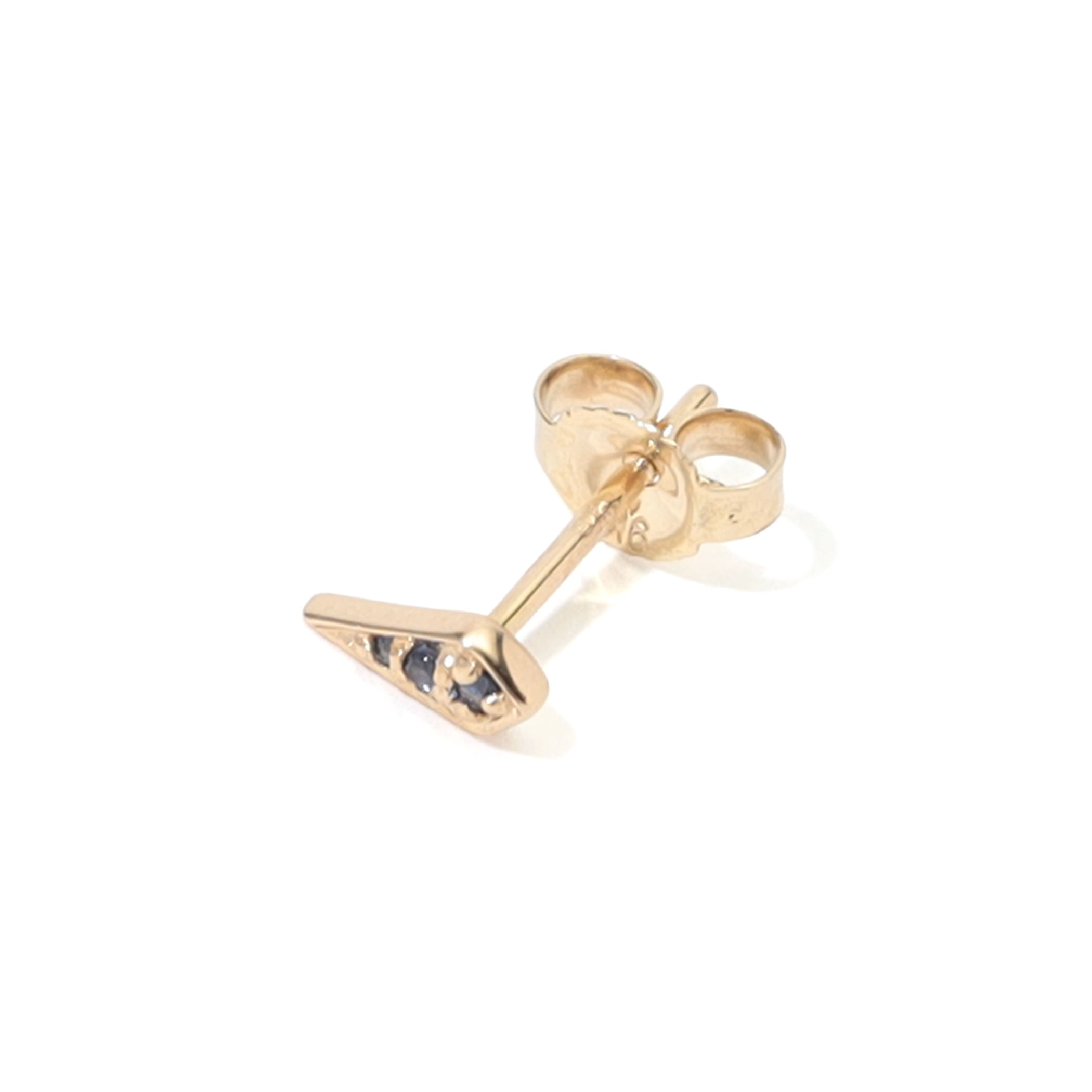 Metier Mini Point Rhombus Gemstone Studs 片耳ピアス