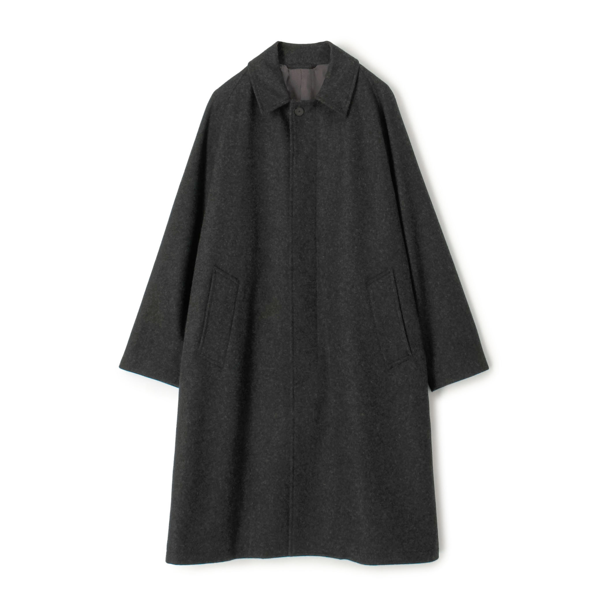 ウールナイロン バルカラーコート