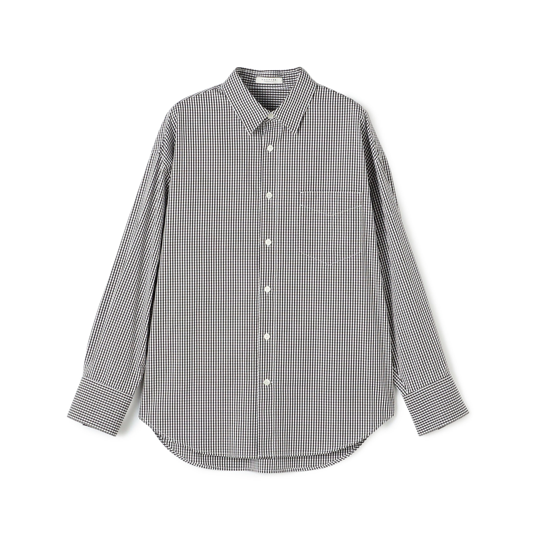 コットンポプリン レギュラーカラーシャツ