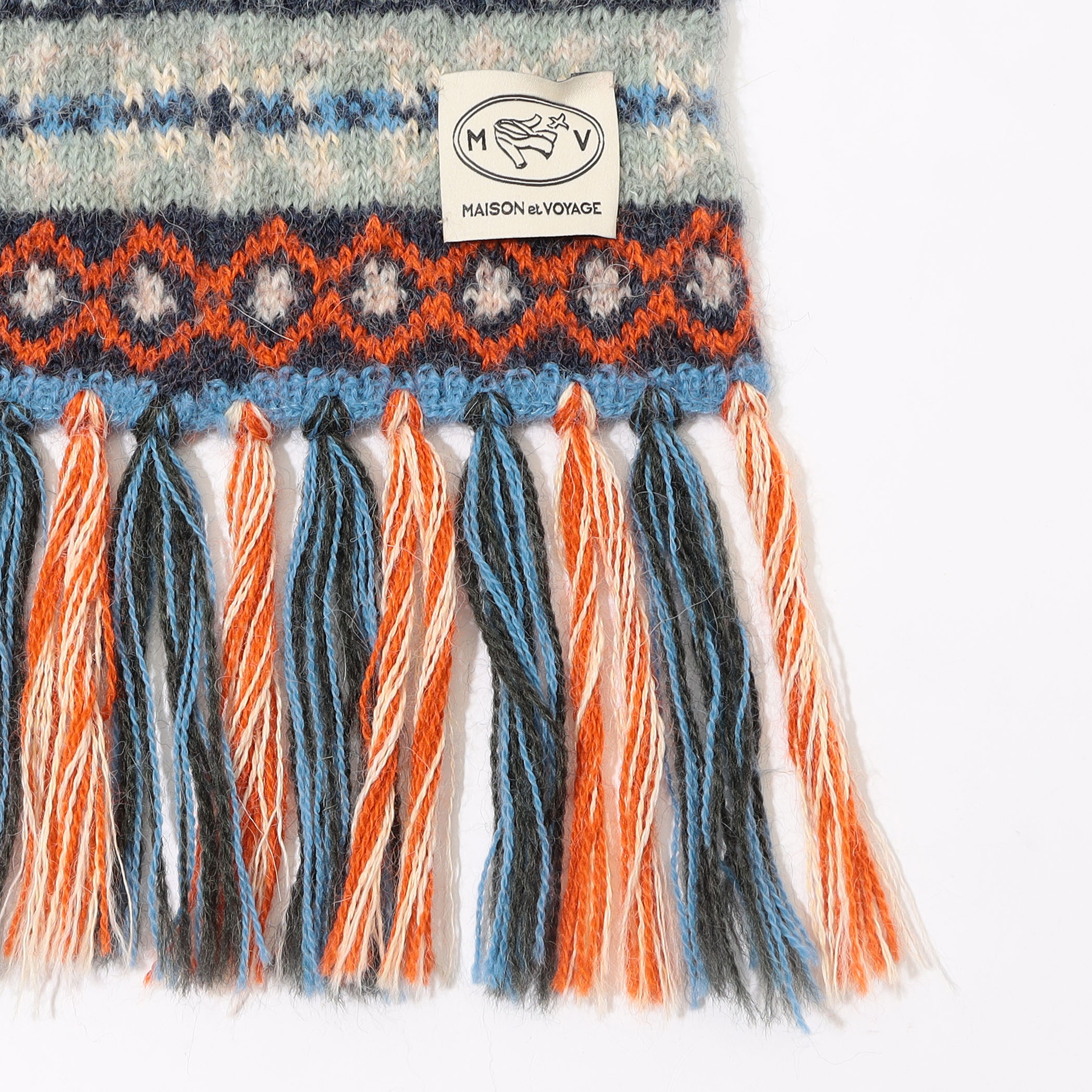 MAISON et VOYAGE フェアアイルジャガード マフラー｜トゥモローランド