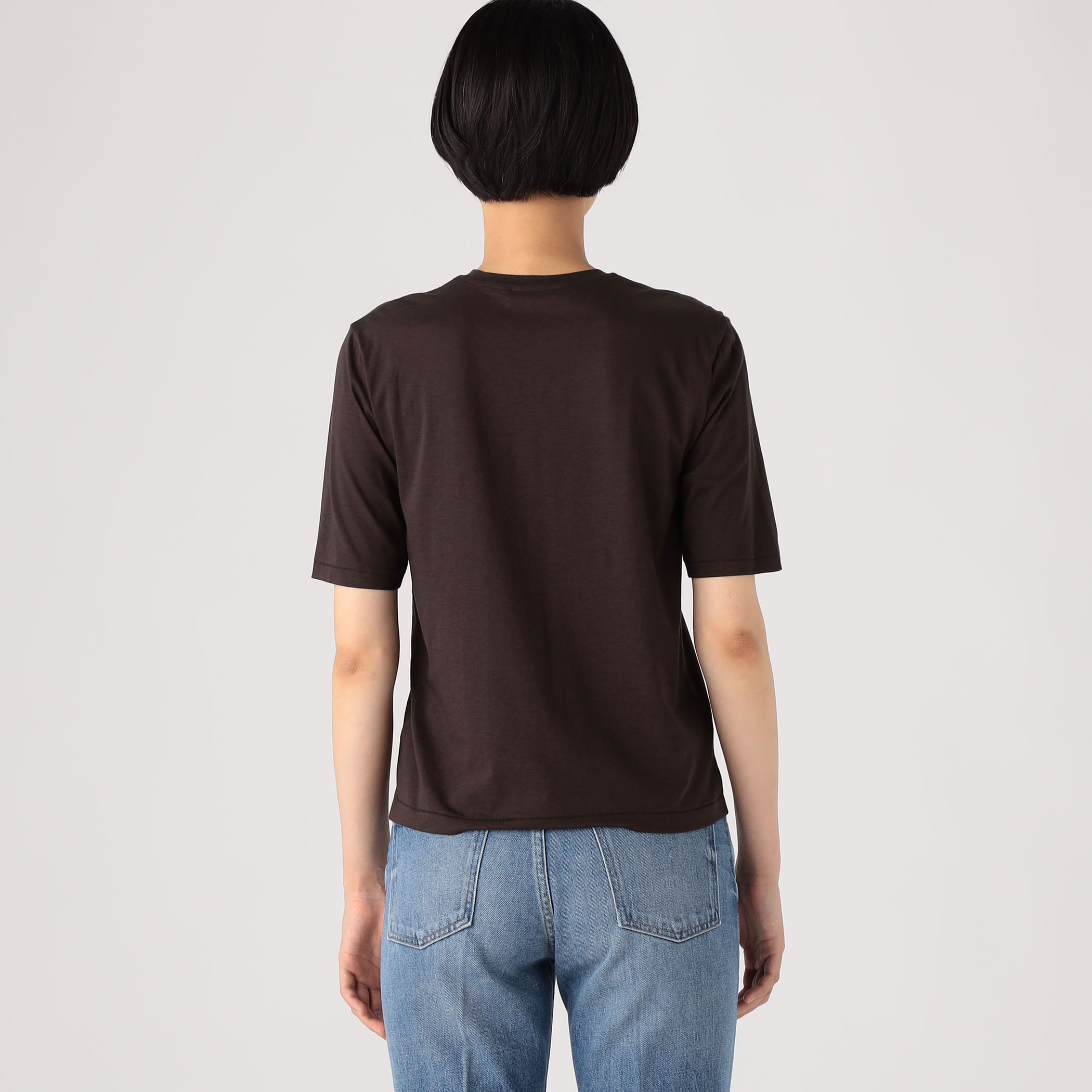□【別注】ATON PERFECT SHORT ハーフスリーブカットソー