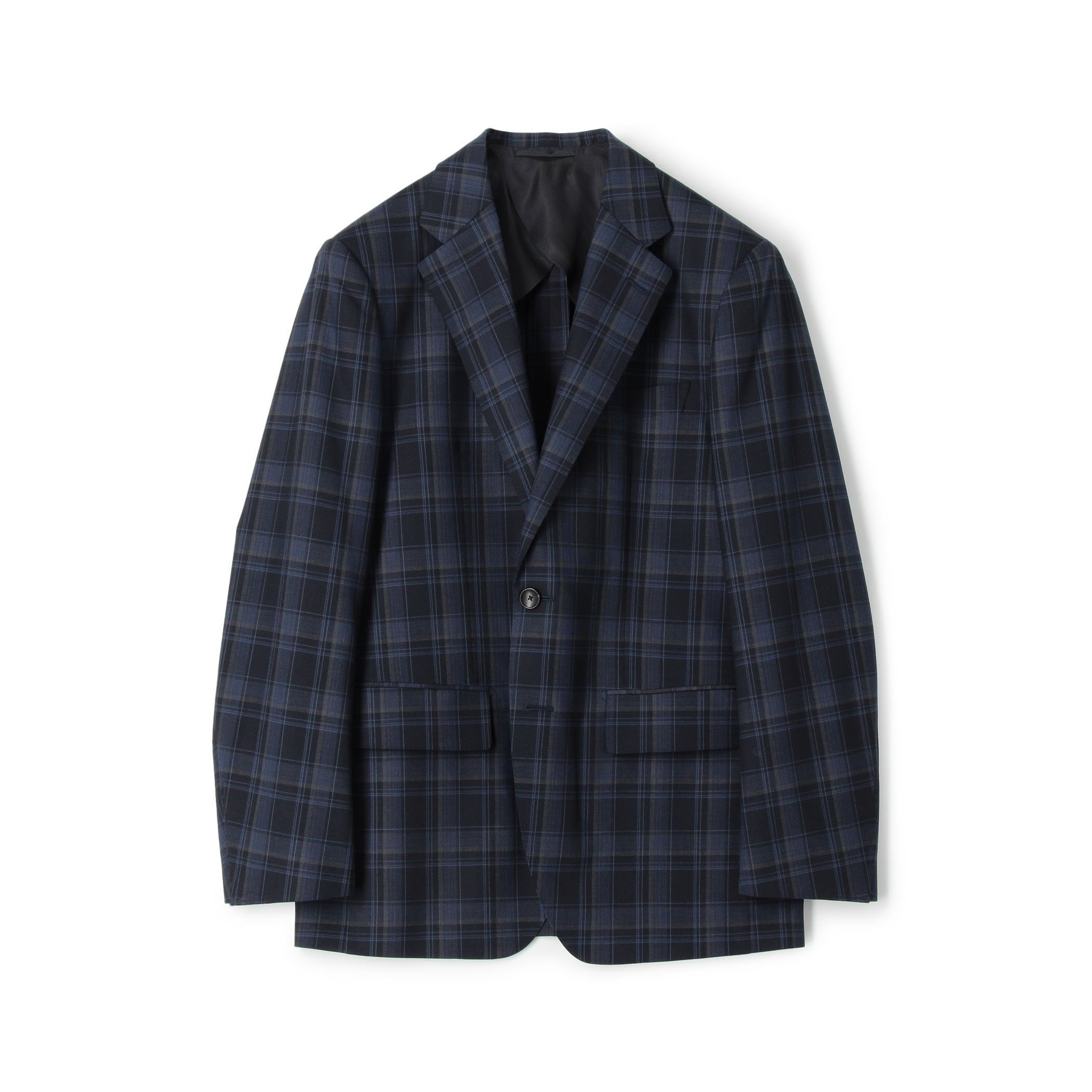 Super120'sウール シングルブレステッド2Bジャケット Dormeuil