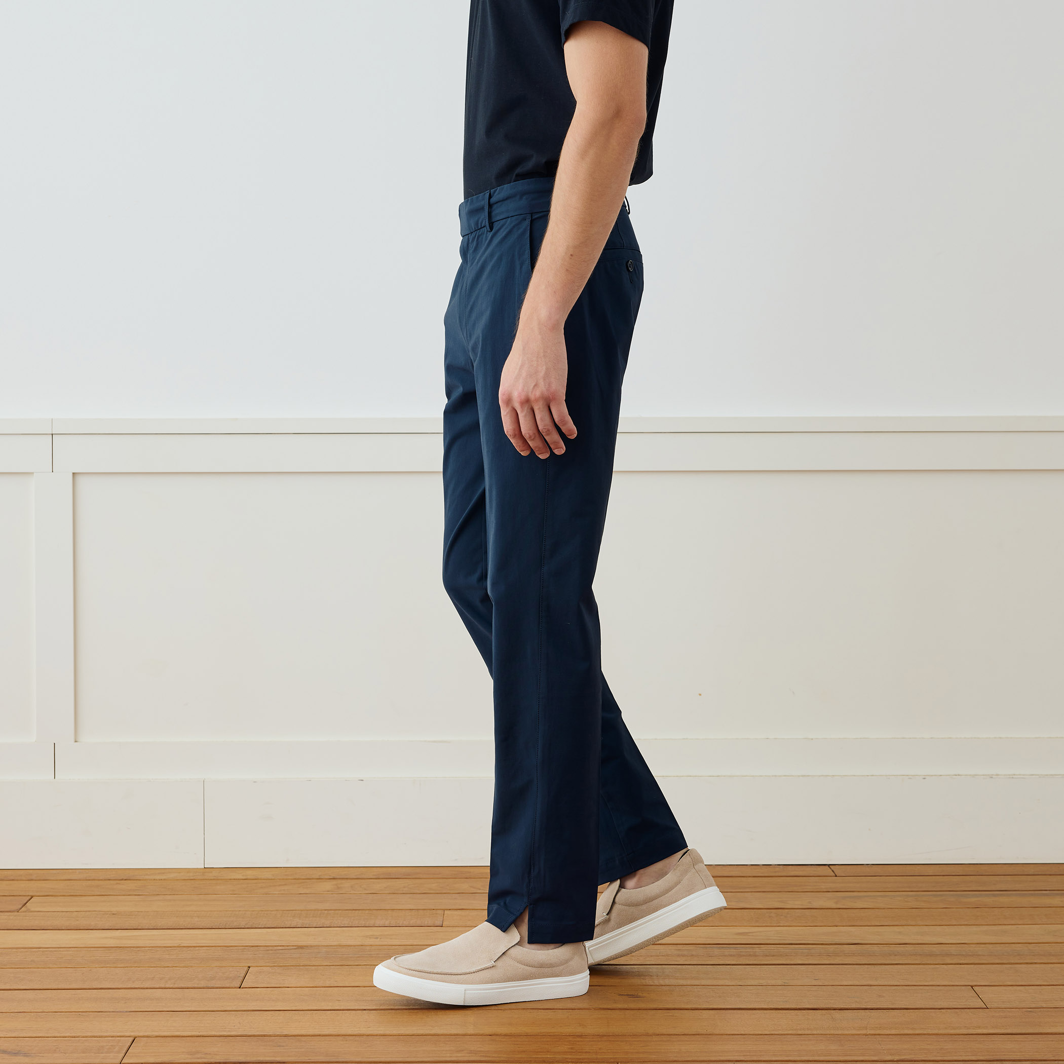 コットンナイロンストレッチ スリムパンツ MHPC1357